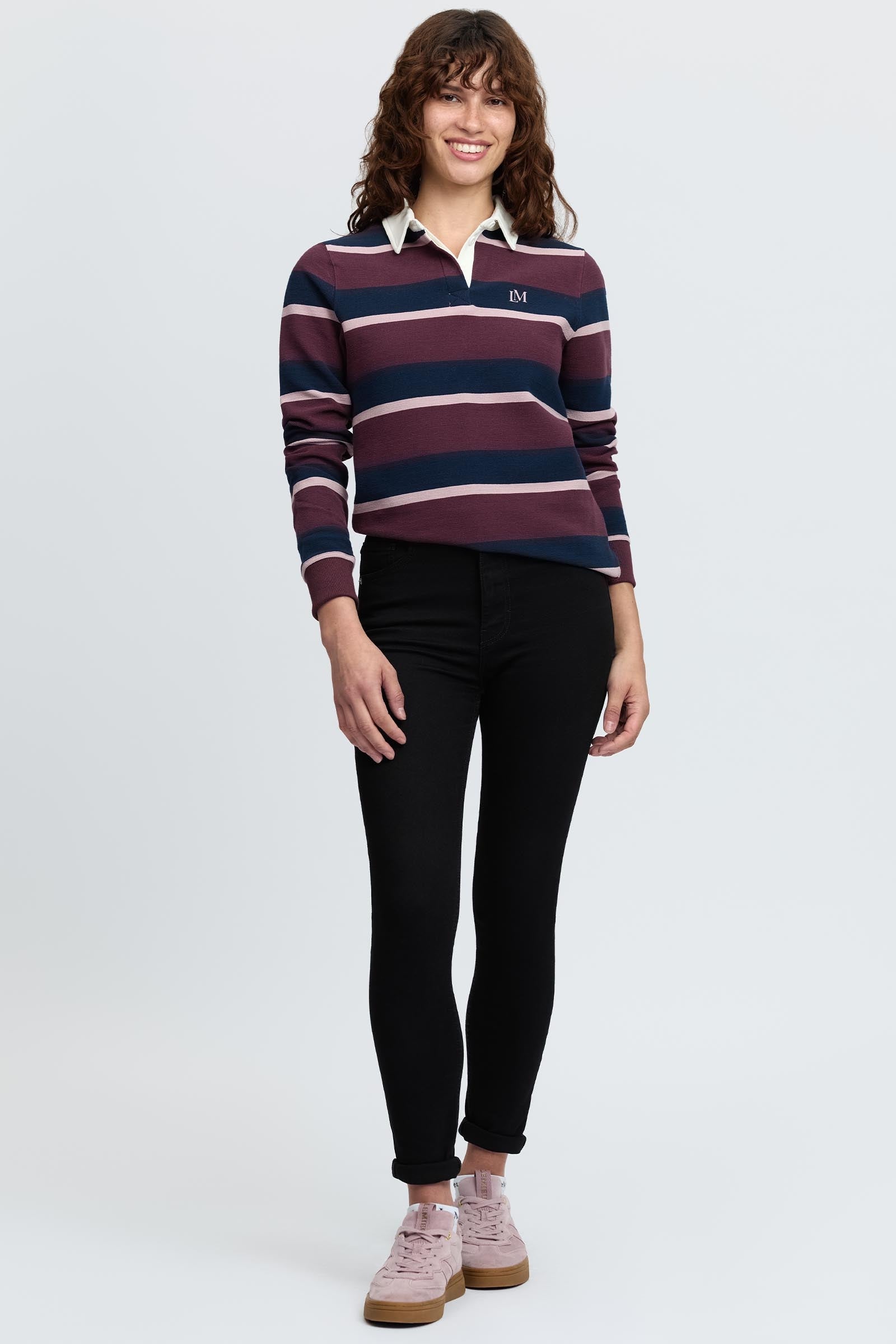 LeMieux Sloane Women´s Stripe Rugby Shirt Women’s Riding Clothing