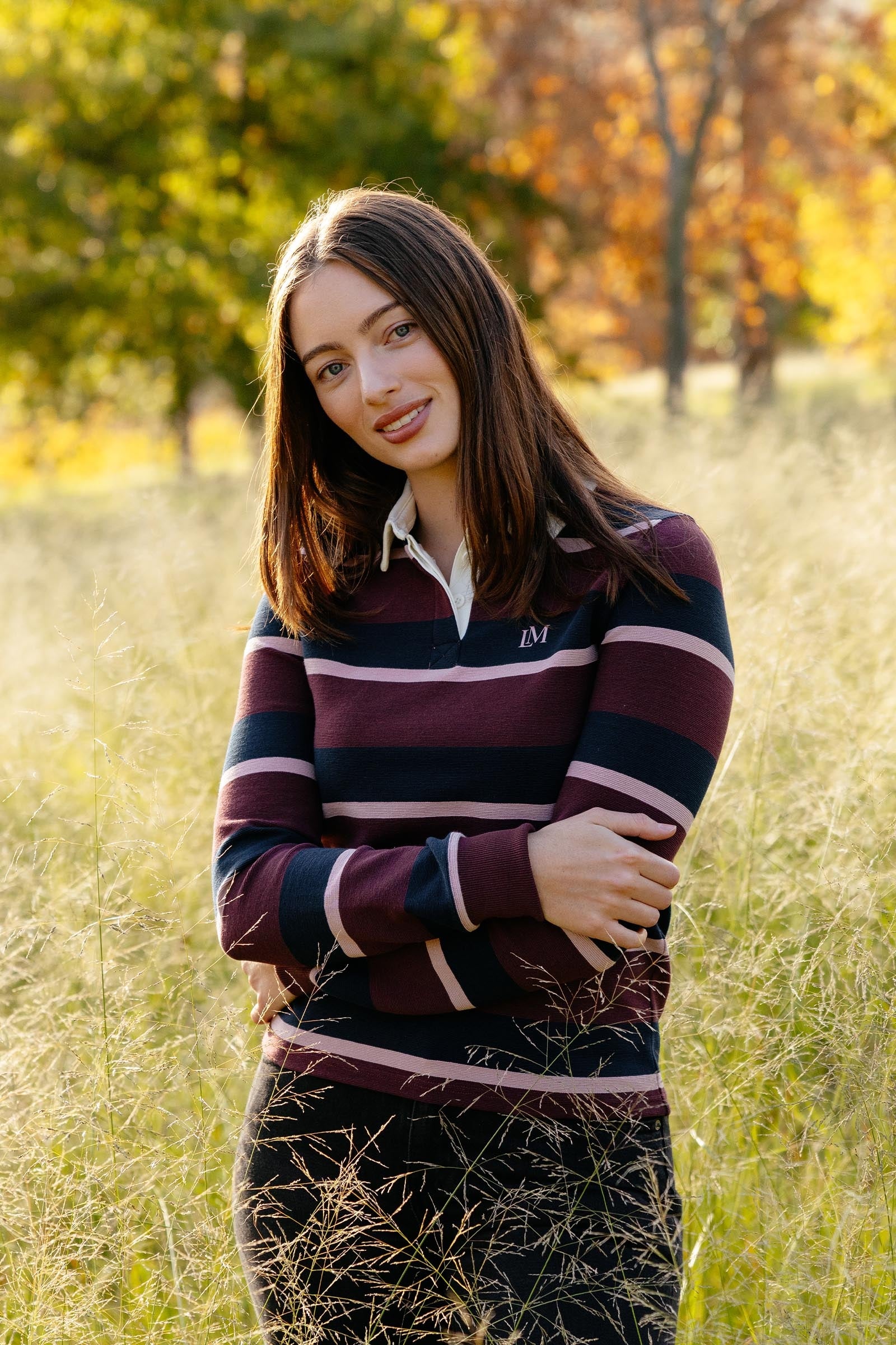 LeMieux Sloane Women´s Stripe Rugby Shirt Women’s Riding Clothing
