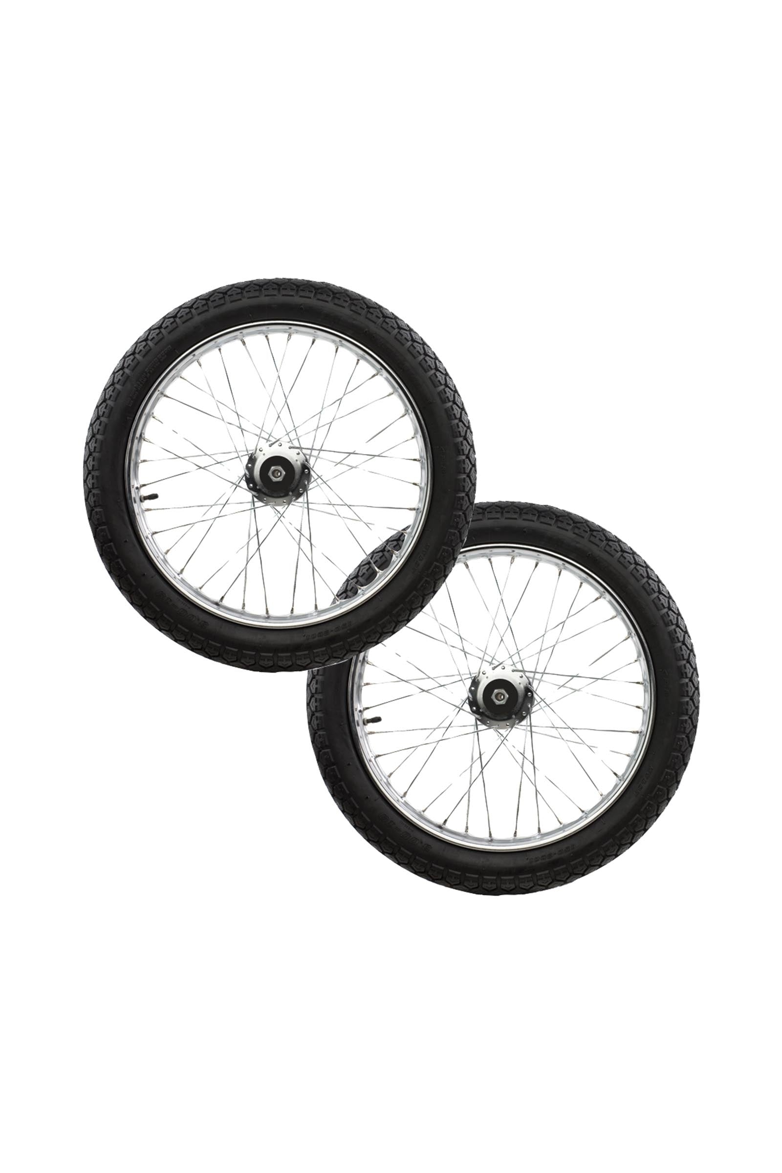 Finntack Rockcart Rad, 19"x3.00, Edelstahl (wird im Paar verkauft) Fahrsport