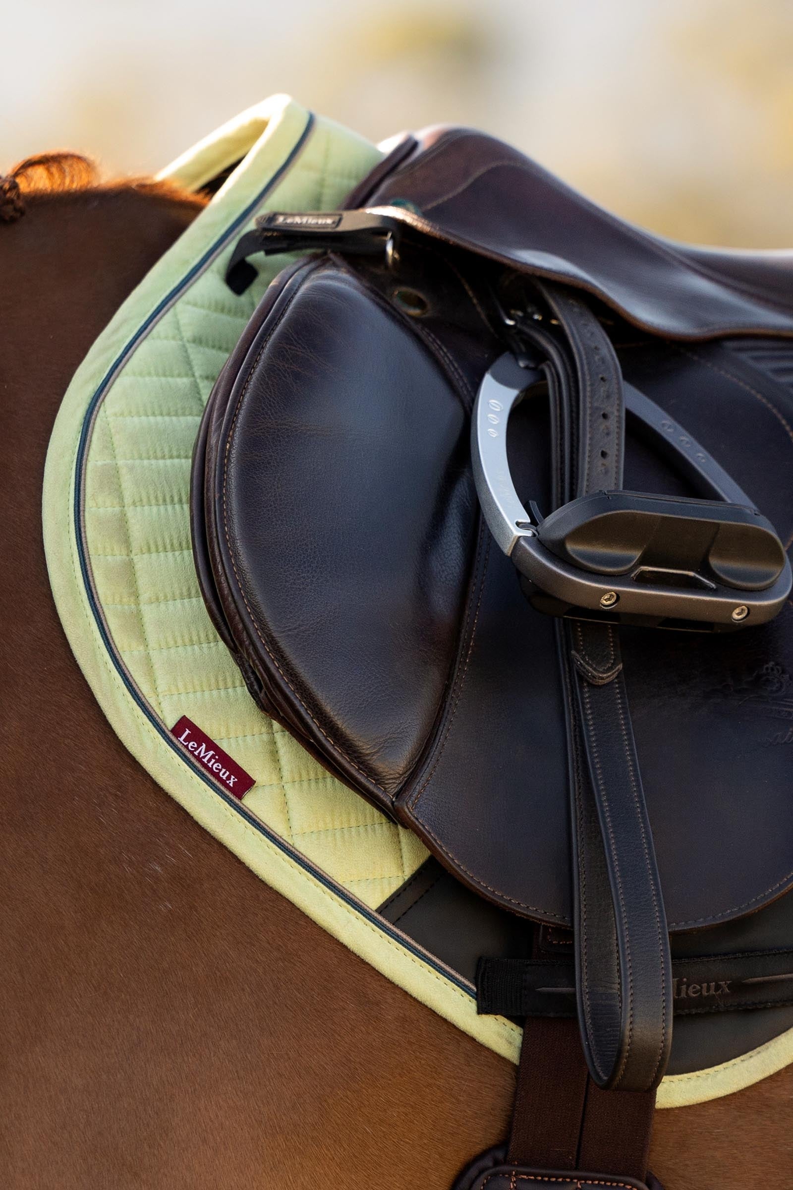 LeMieux Lemieux Suede Close Contact Square Saddle Pad Saddle Pads