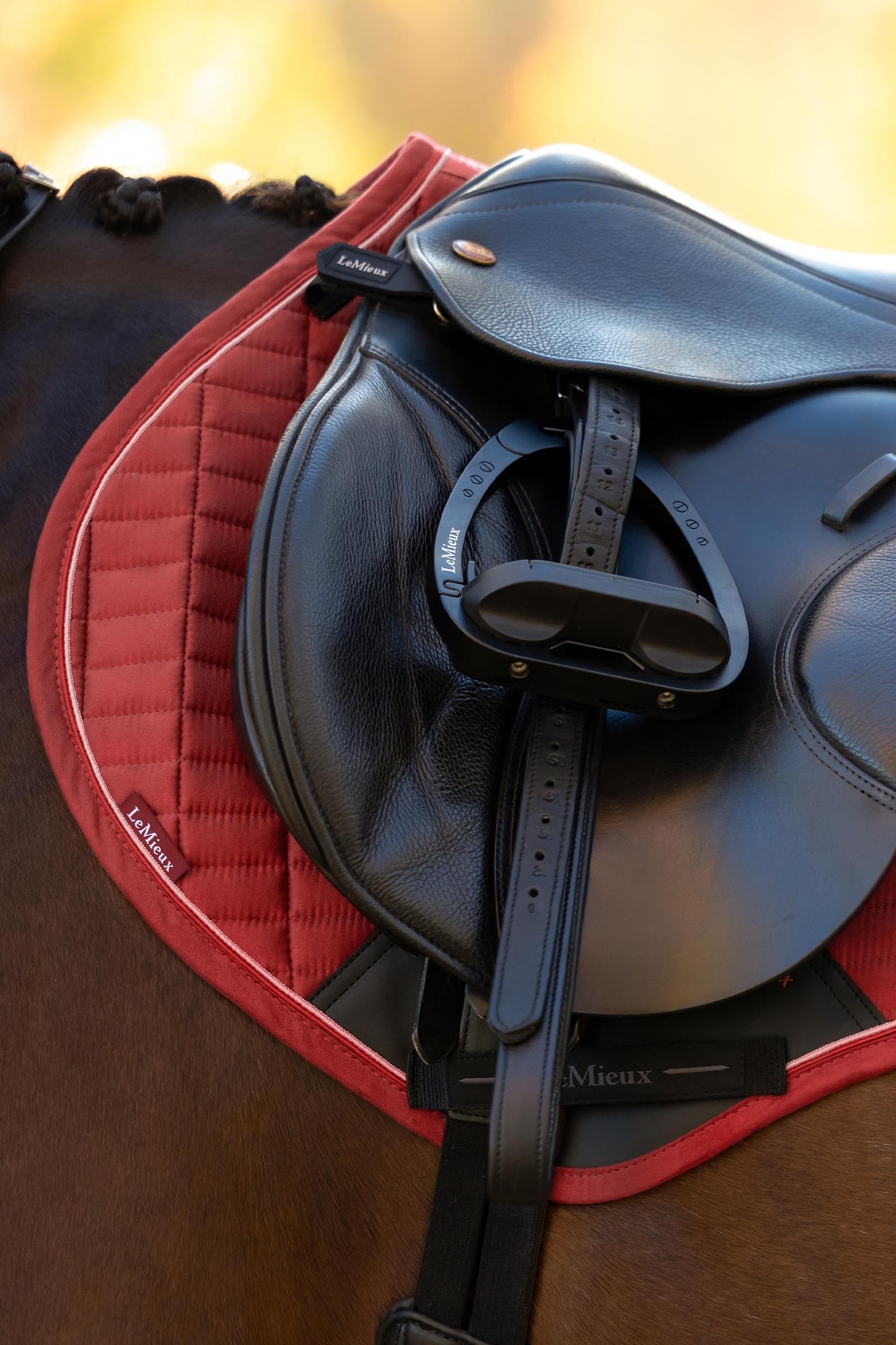 LeMieux Lemieux Suede Close Contact Square Saddle Pad Saddle Pads