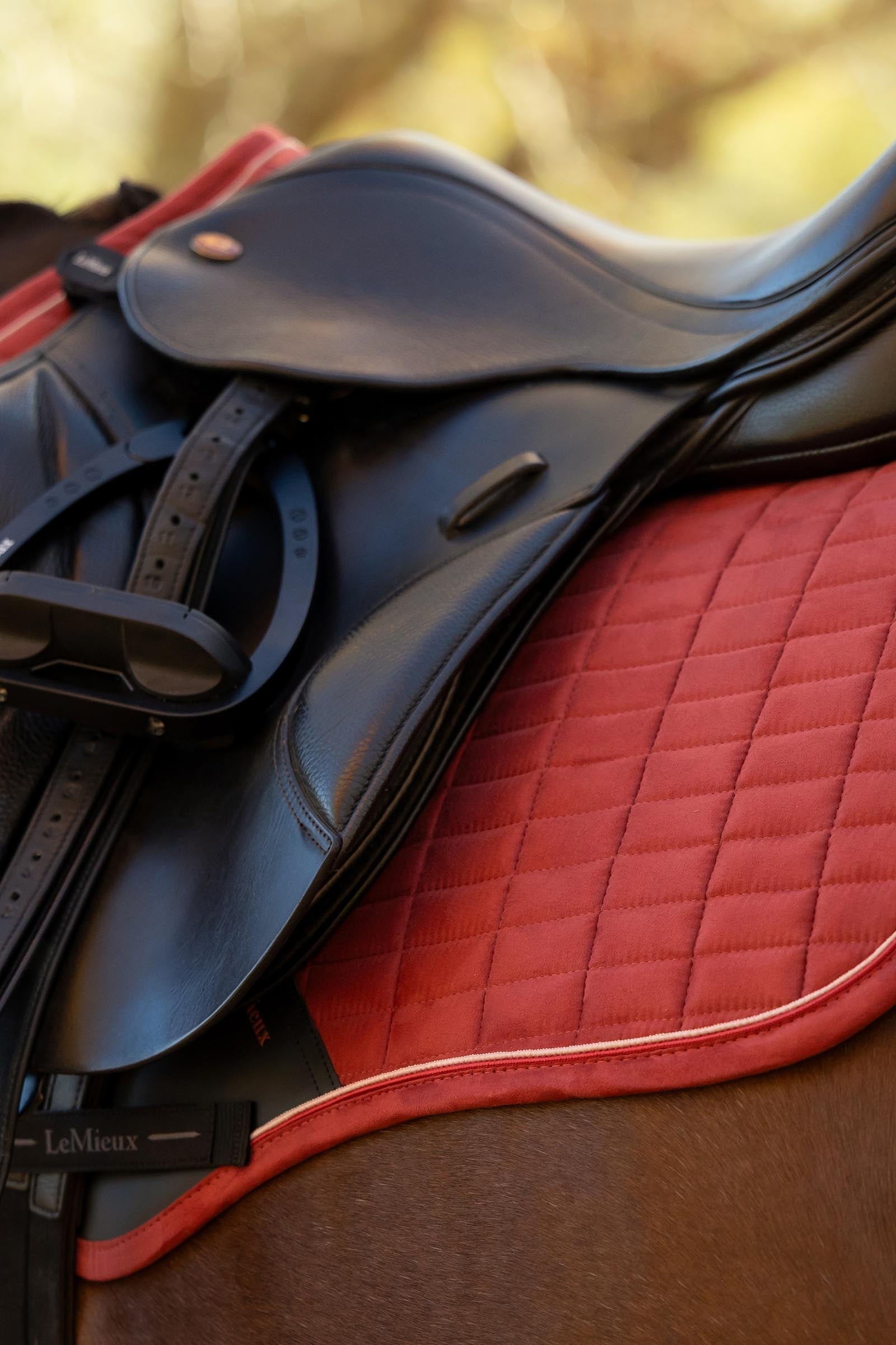 LeMieux Lemieux Suede Close Contact Square Saddle Pad Saddle Pads