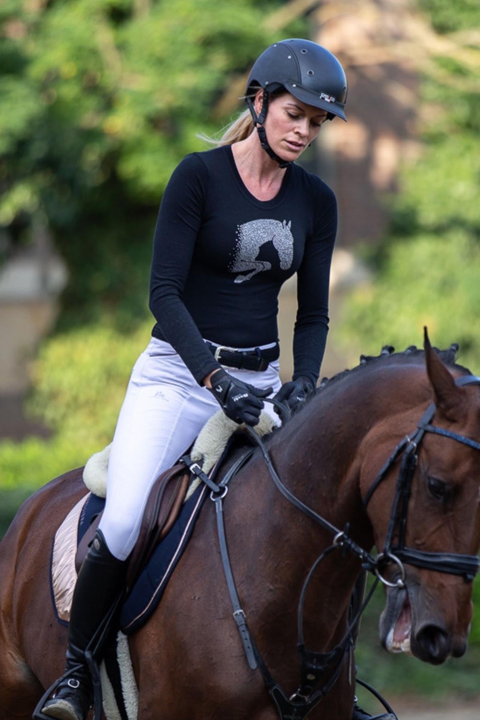Cavalliera Riding Cotton Top Jumping Star, Women's Long Sleeve Women’s Riding Clothing