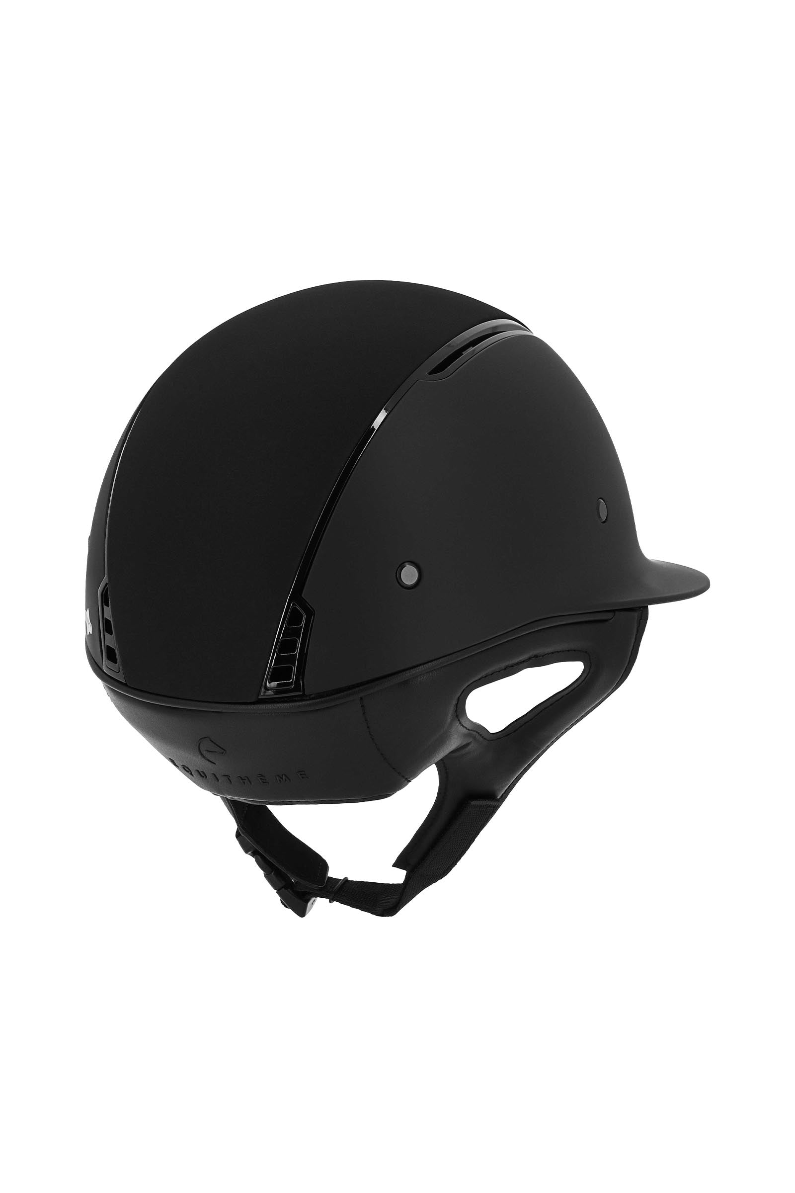 Equi Theme EQUITHÈME Soazy Helmet, Matt With Glossy Insert, 5 Rhinestones & Fabric Top Safety Equipment
