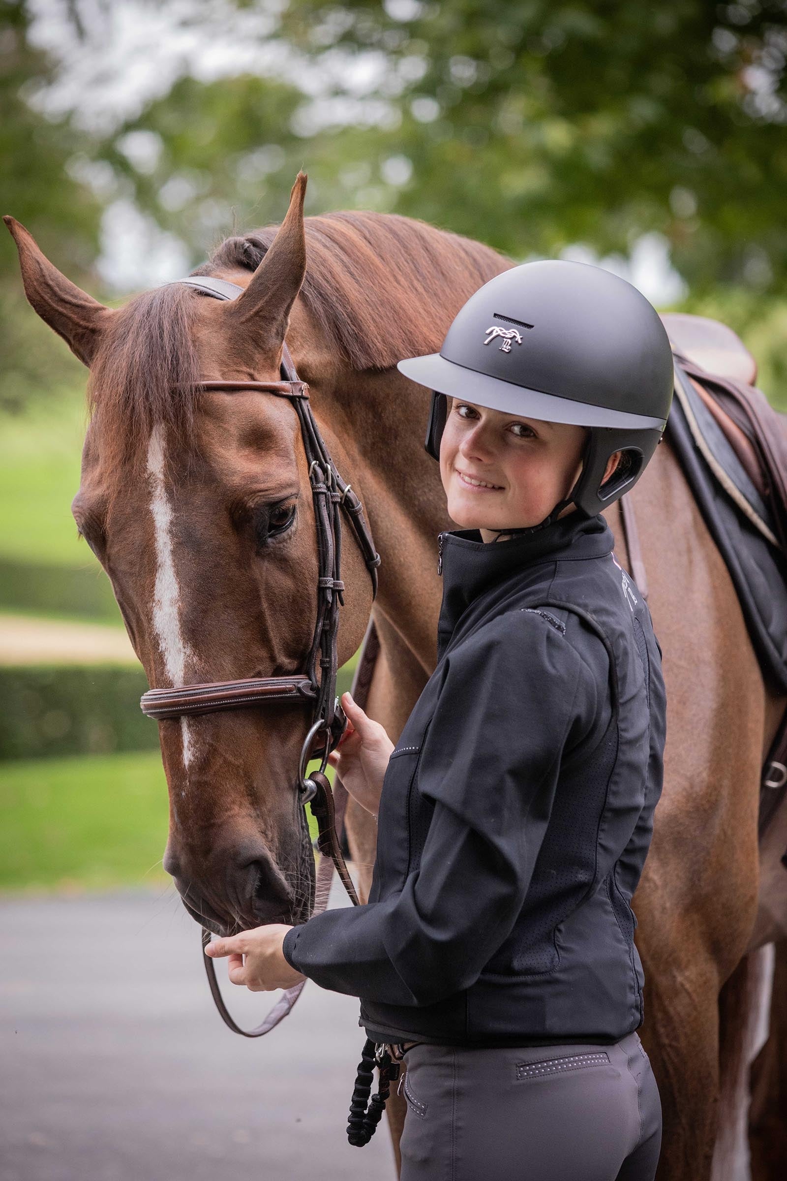 PENELOPE Riding Helmet Long Peak Safety Equipment