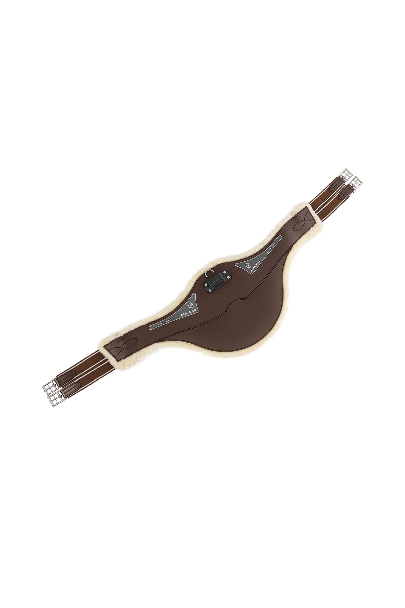 Acavallo Stud Guard Sattelgurt Classic Gel mit Kunstfell Sättel & Sattelgurte