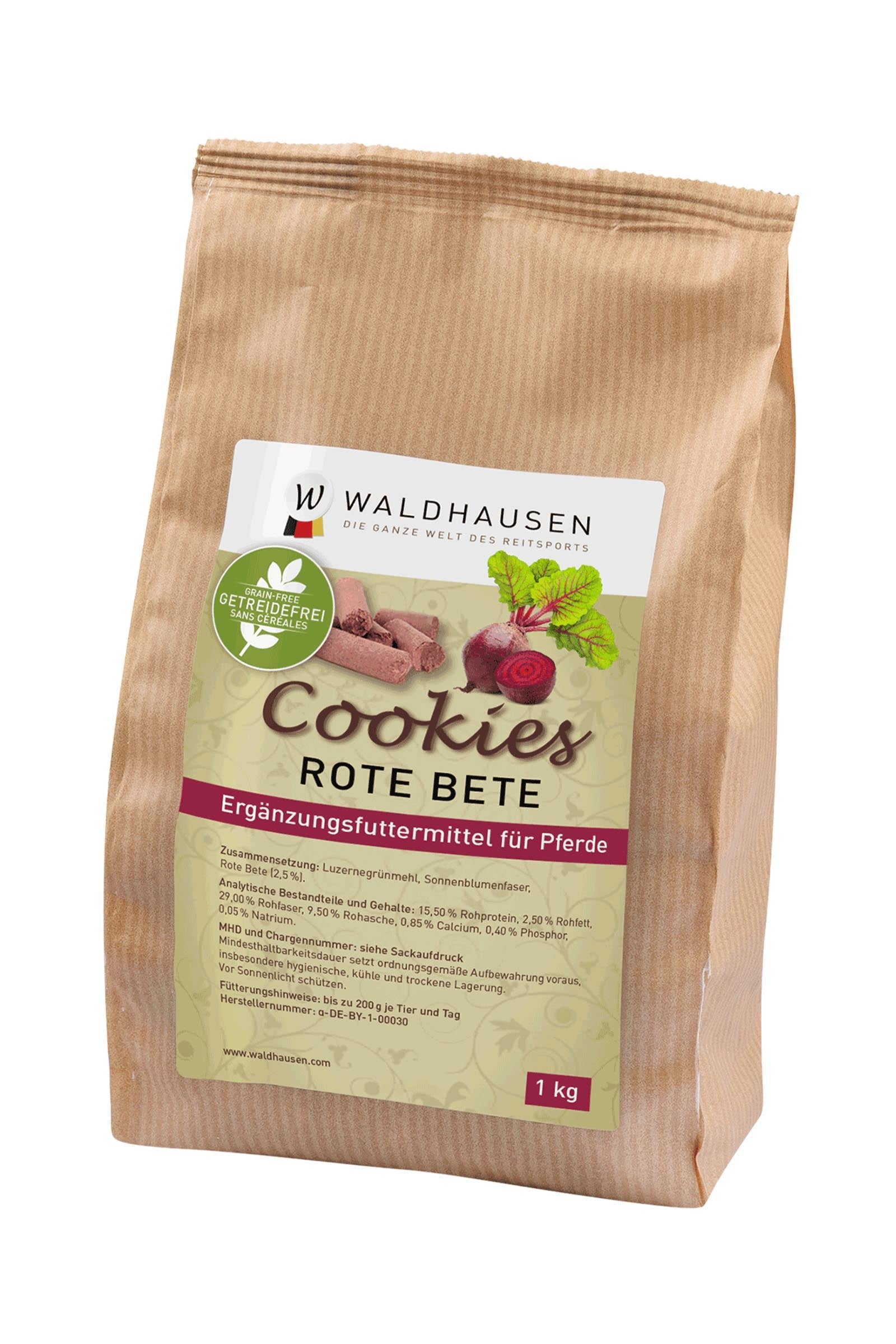 Waldhausen Cookies Beetroot, Grain-Free, 1000 g Horse Feed & Nutrition