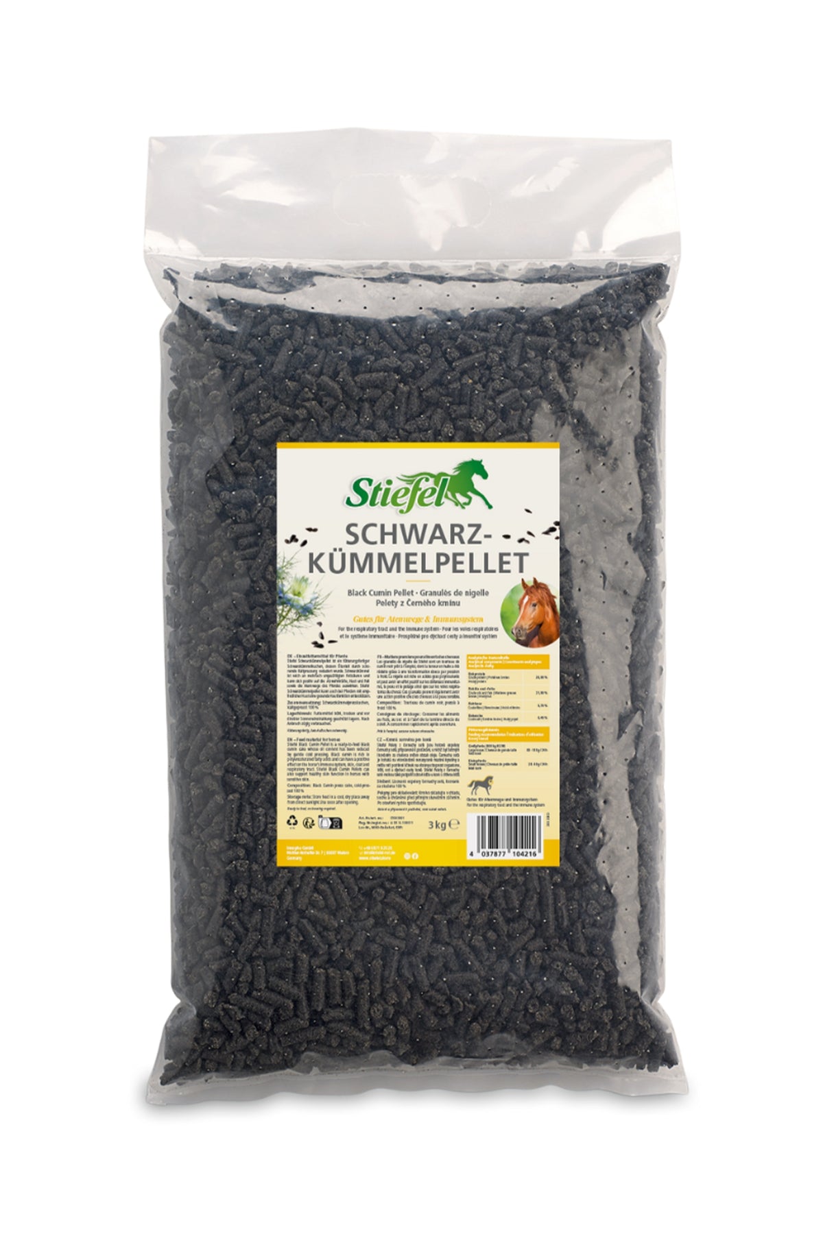 Stiefel Schwarzkümmel Pellet, 3kg Horse Feed & Nutrition
