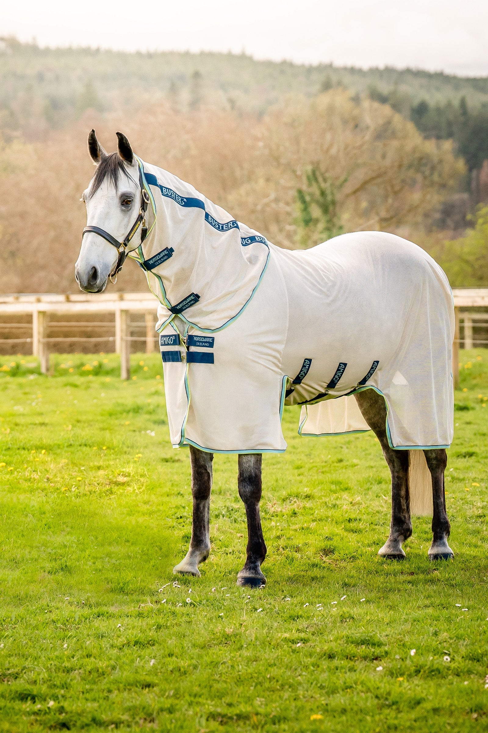 Horseware Amigo Bug Buster Fliegendecke mit abnehmbarem Halsteil Pferdedecken