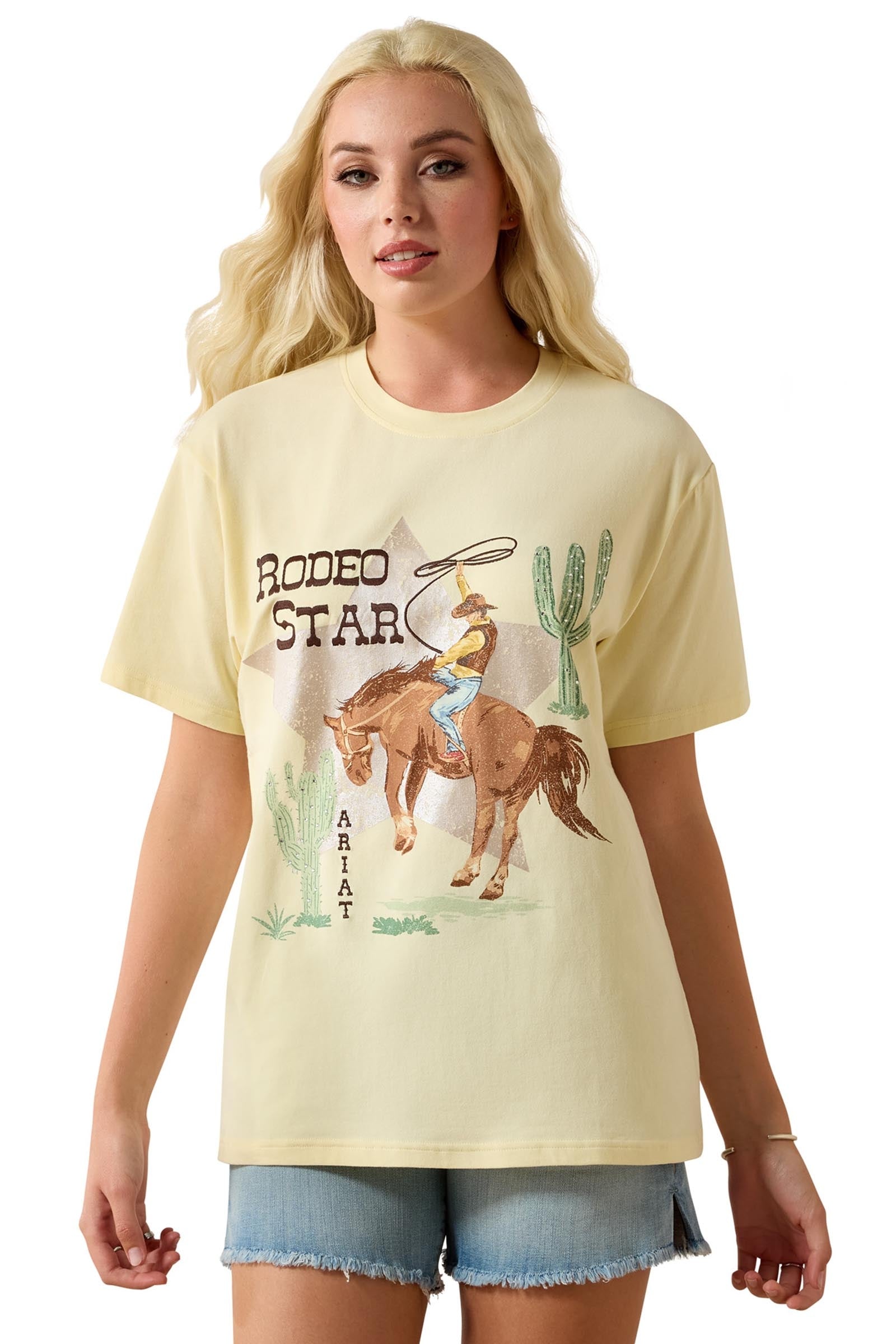 Ariat Women's Rodeo Star Boyfriend T-Shirt Damen Reitbekleidung