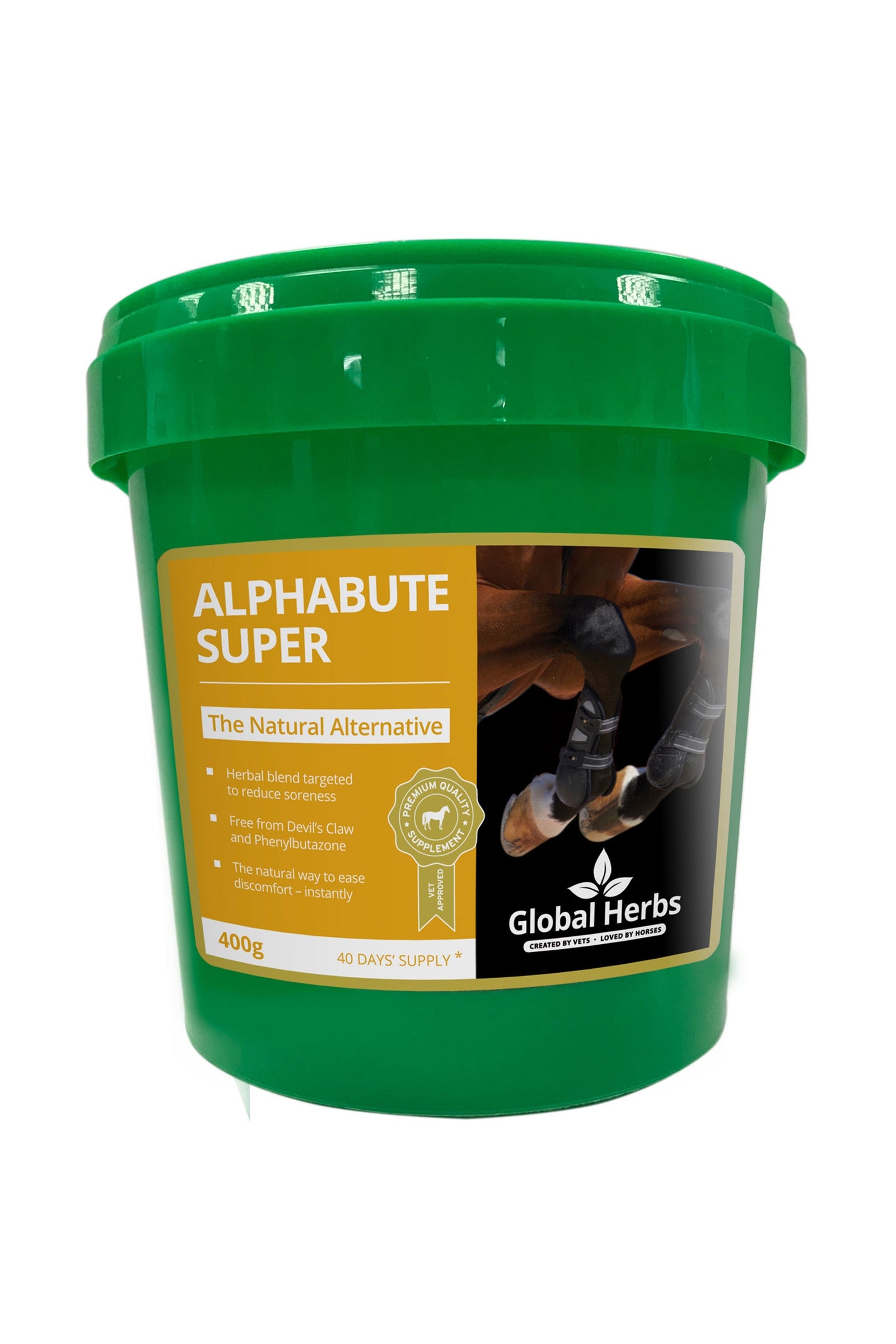 Global Herbs Alphabute SUPER, Gelenke & Muskulatur, 400g Horse Feed & Nutrition