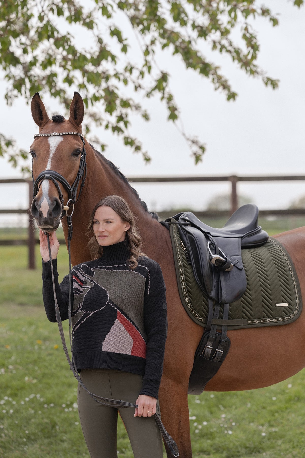 Eskadron Heritage 26/27 Velvet Dressage Saddle Pad Saddle Pads