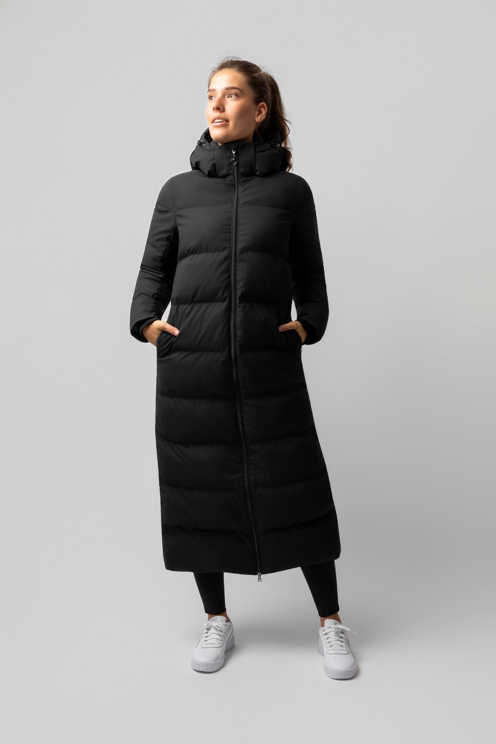 Horze Paloma Damen langer wattierter Mantel Damen Reitbekleidung