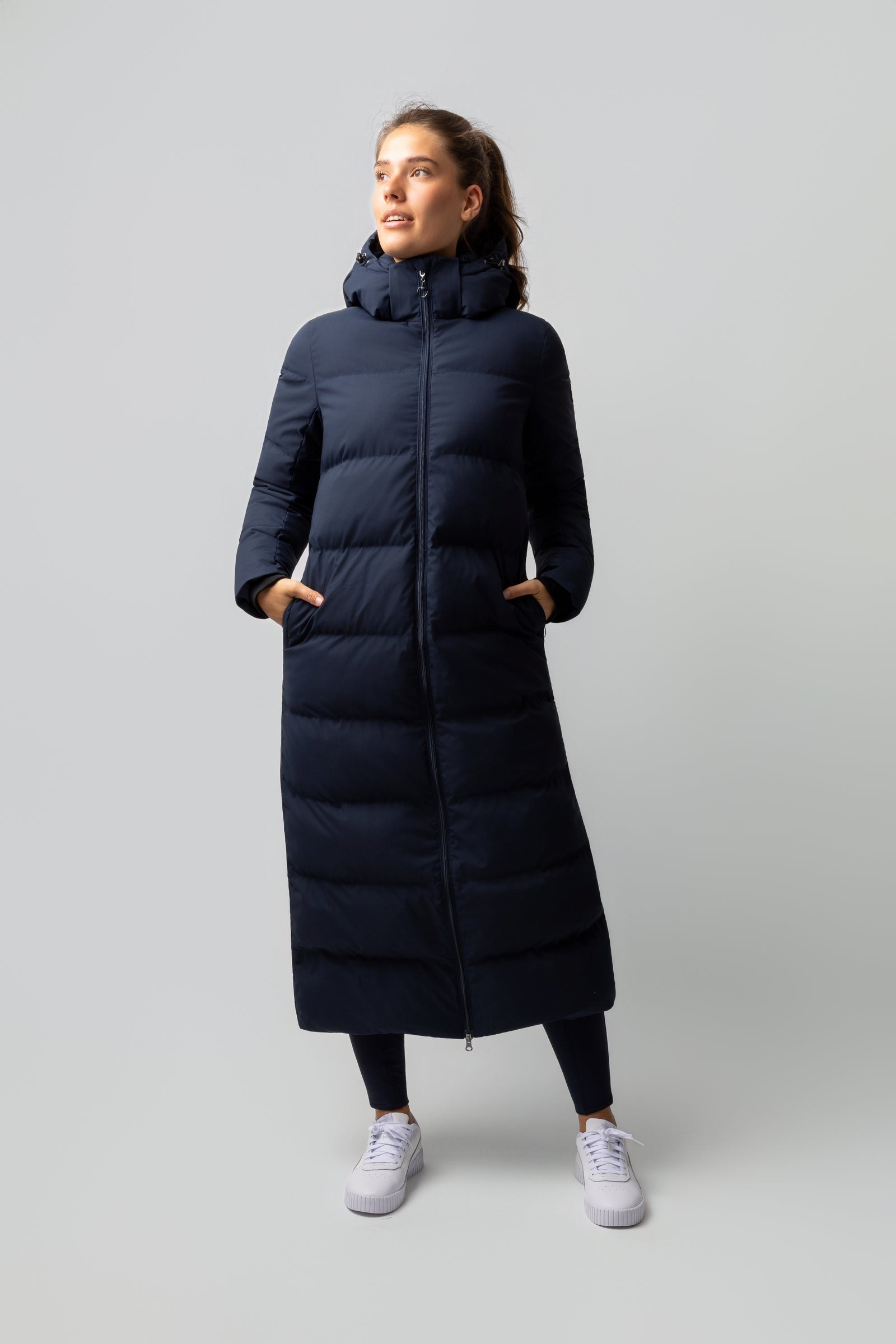 Horze Paloma Damen langer wattierter Mantel Damen Reitbekleidung