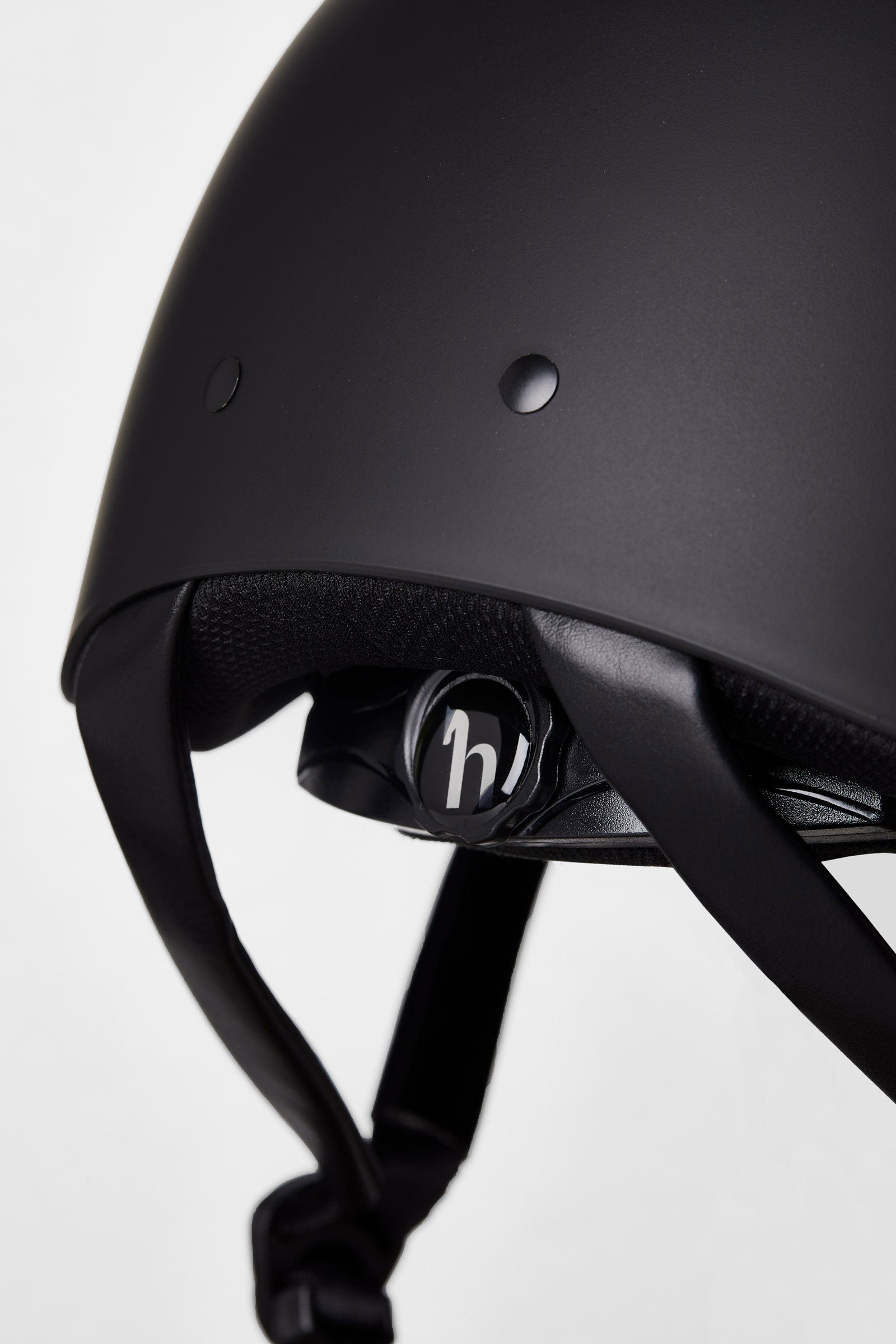 Horze Noir Riding Helmet II with Shiny Frame & Sun Visor Safety Equipment