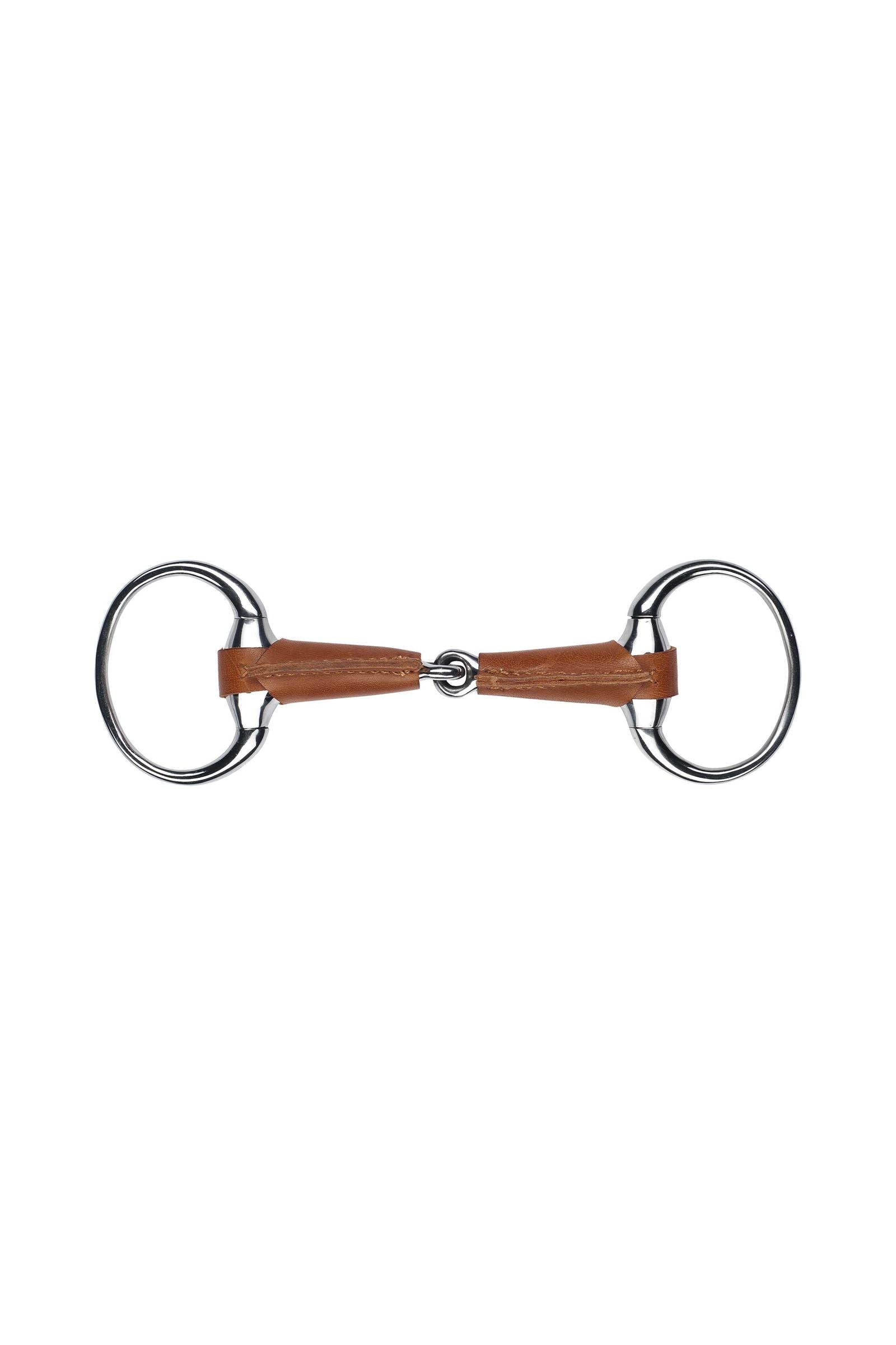Feeling FEELING Eggbutt Snaffle Leather Covered Horse Bits