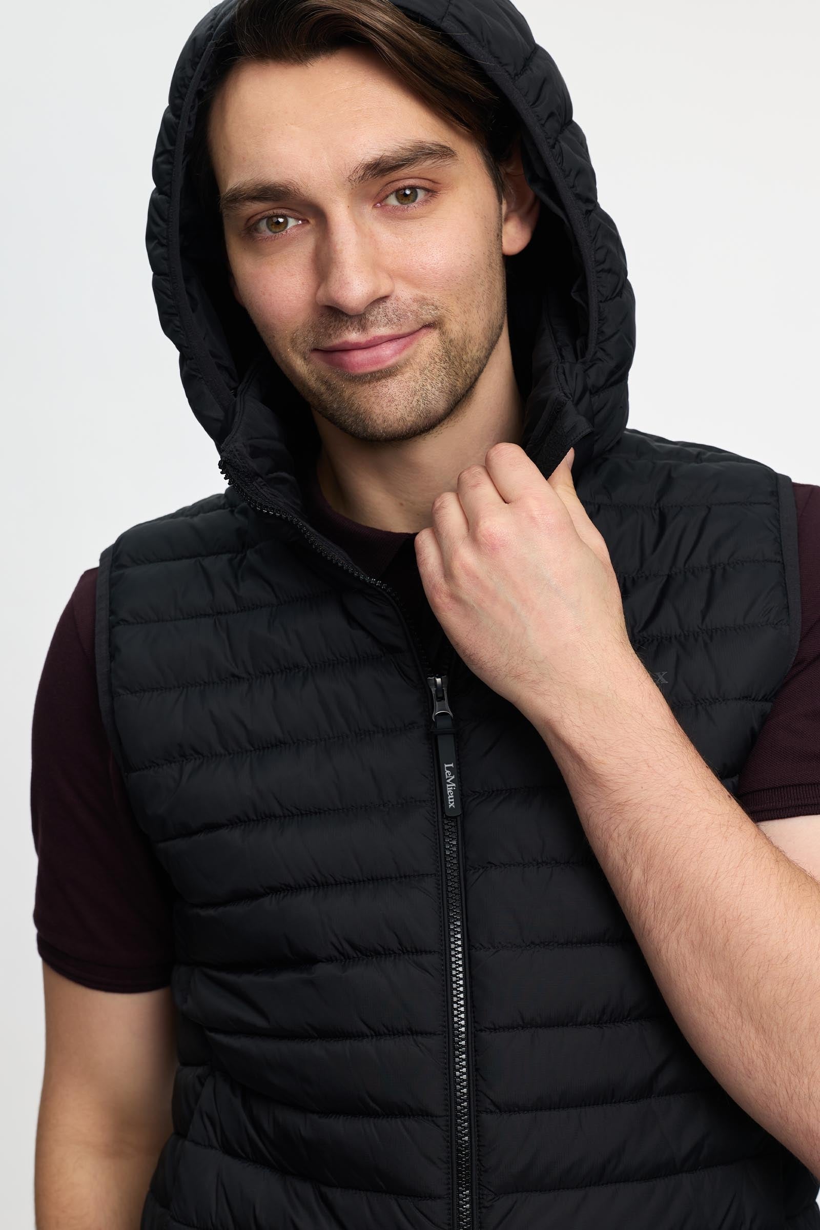 LeMieux Men´s Hooded Puffer Gilet Mens Riding Clothing