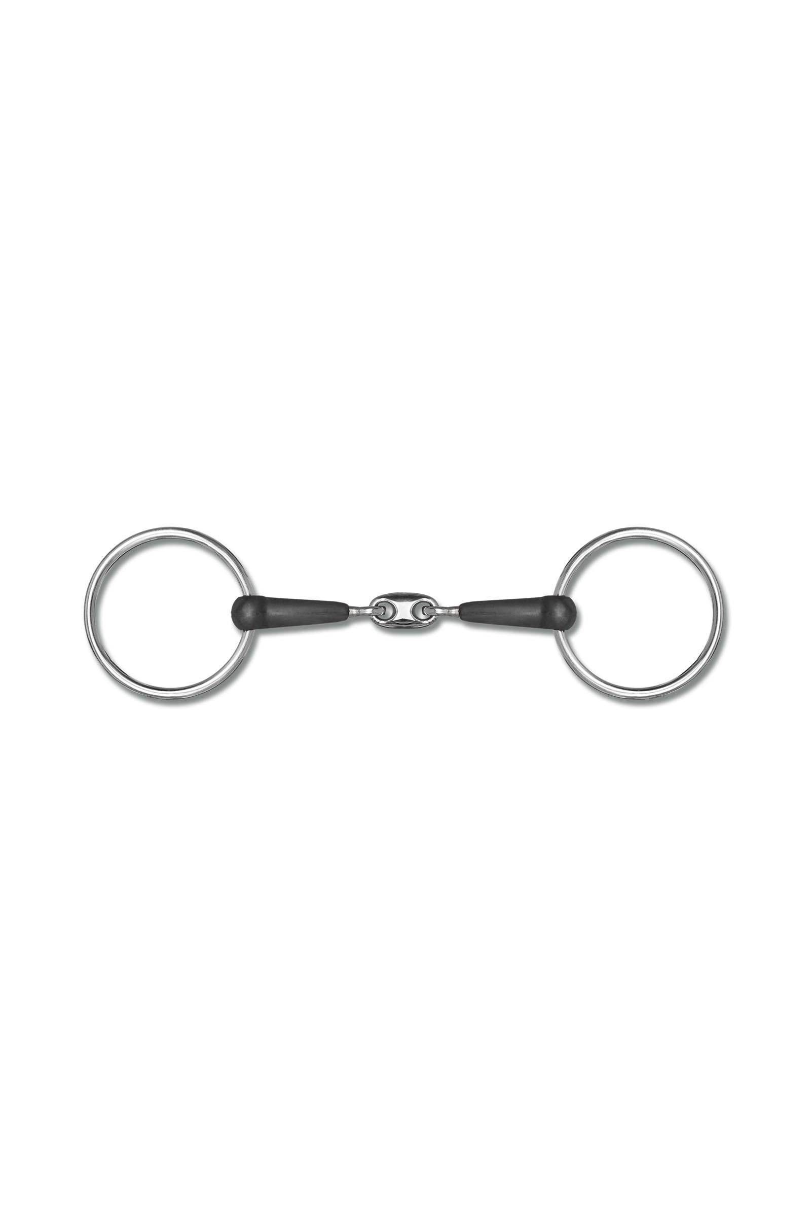 Waldhausen Rubber Snaffle Bit With Olive, Double Jt., 15mm Horse Bits