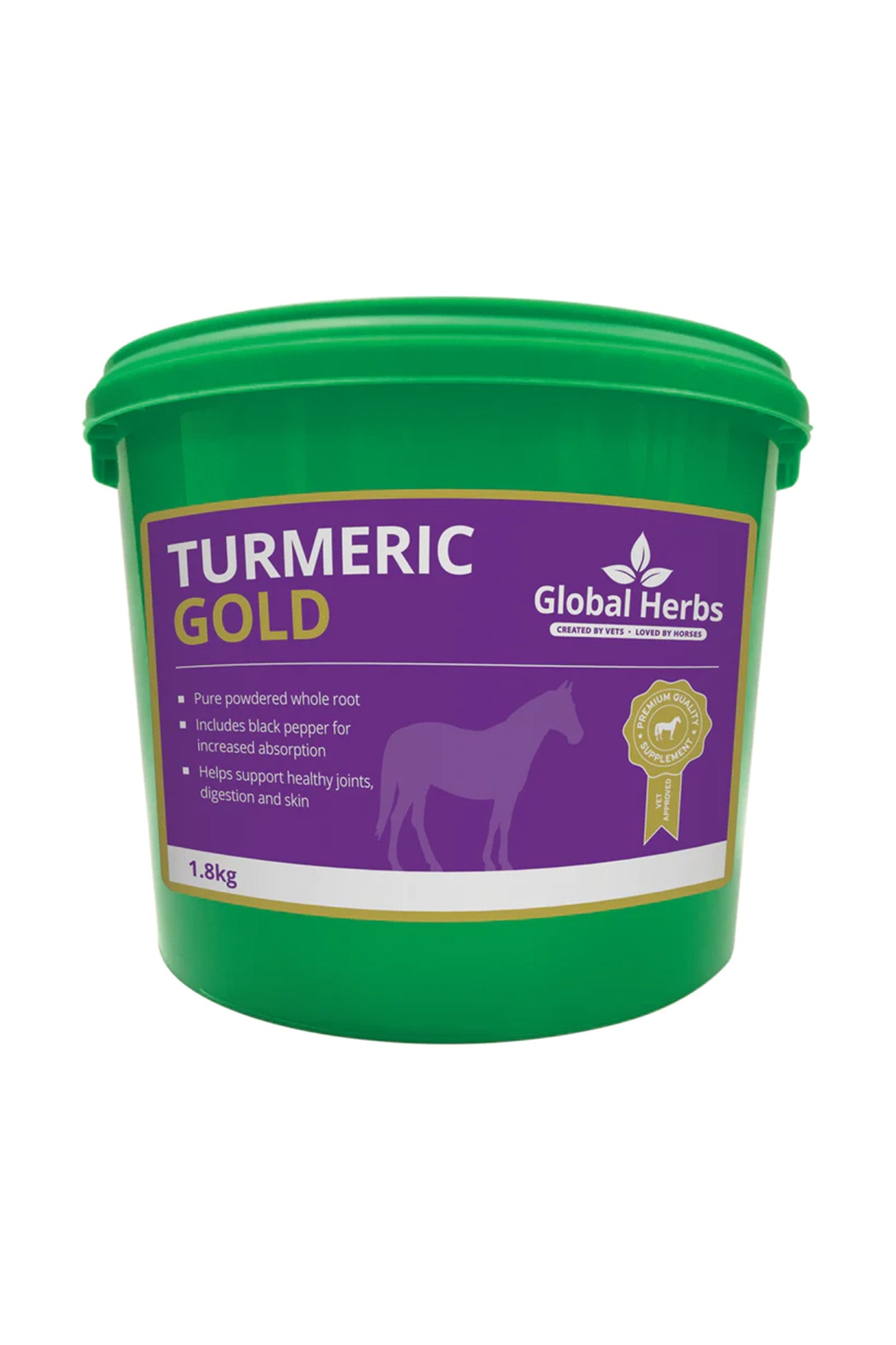 Global Herbs Turmeric Gold 1,8kg Horse Feed & Nutrition