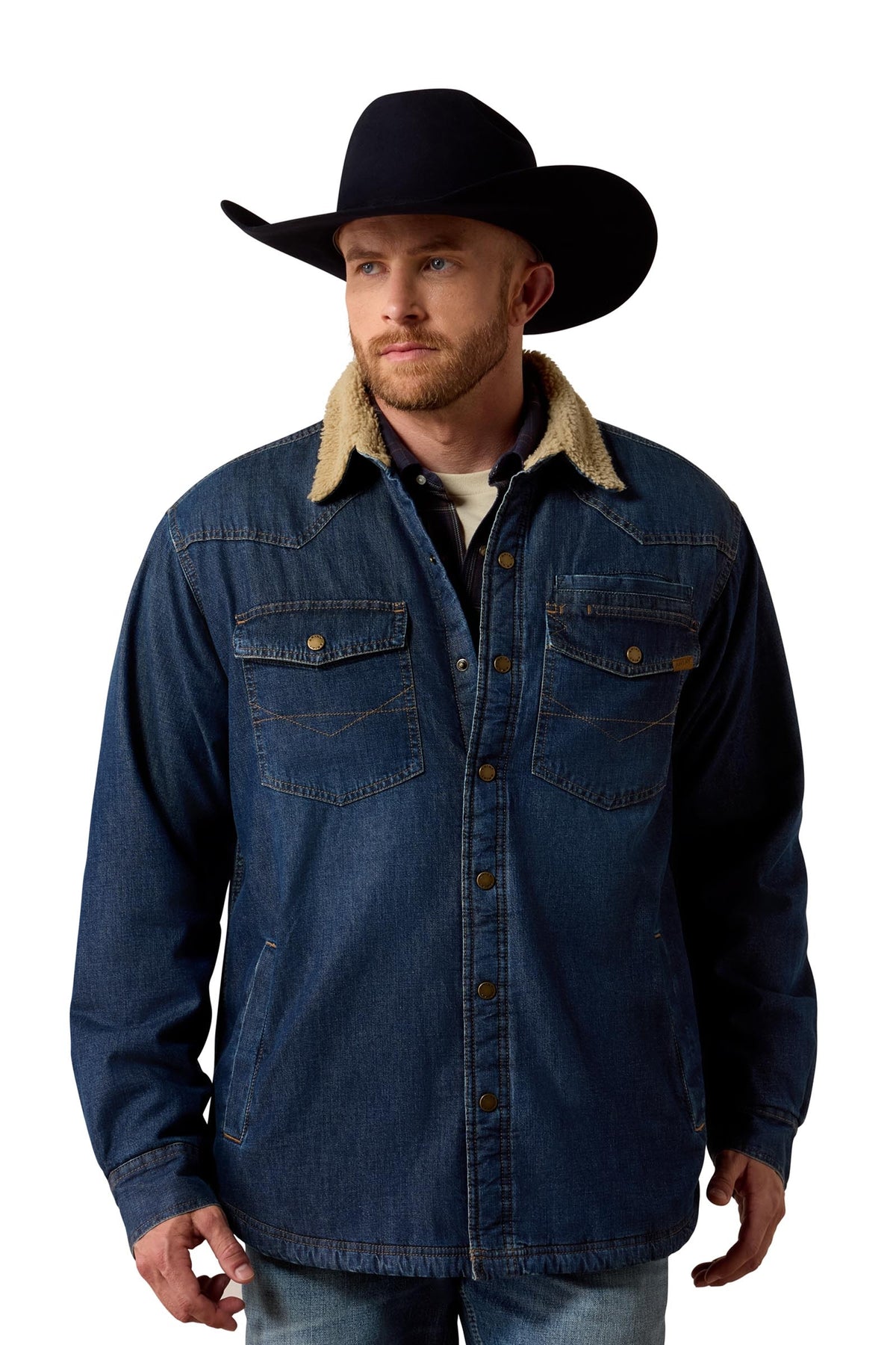 Ariat Herren Hemdjacke mit Sherpa-Futter Herren Reitbekleidung