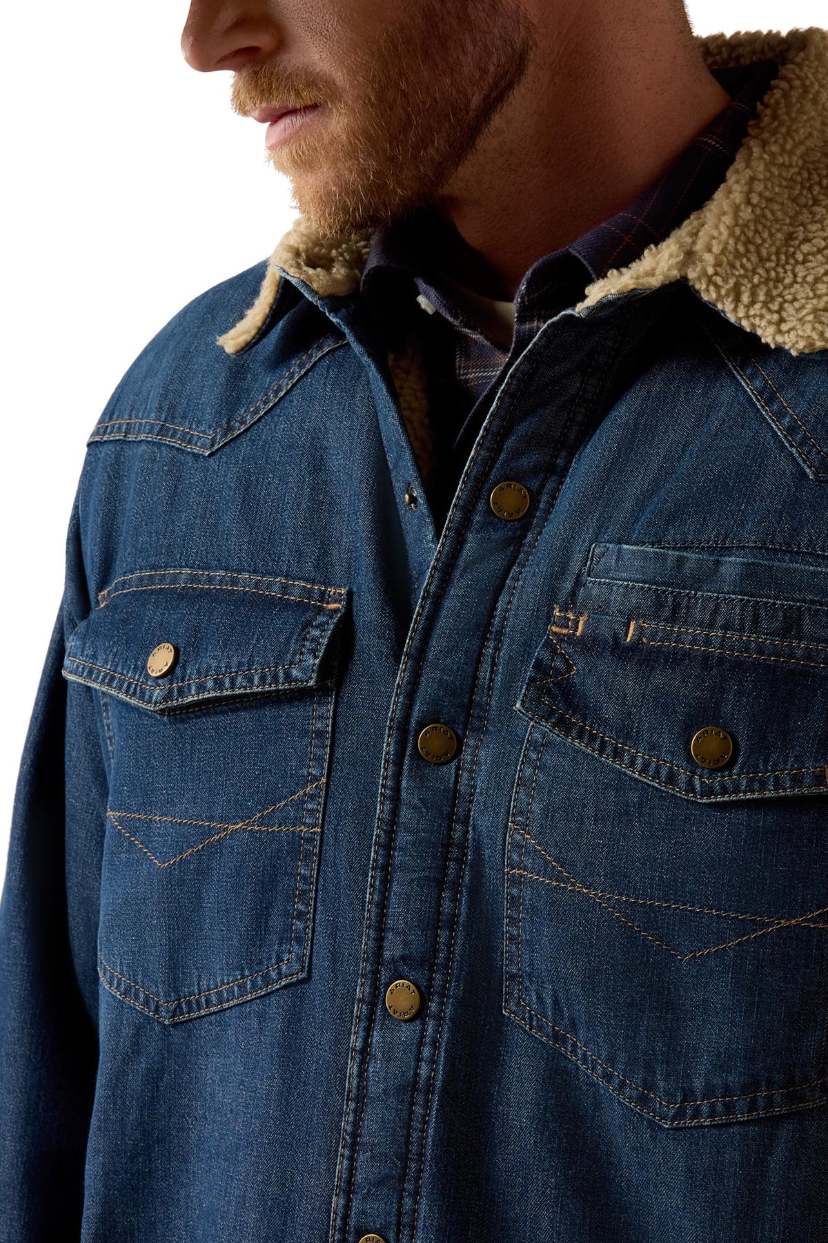Ariat Men's Sherpa-Lined Shirt Jacket Mens Riding Clothing