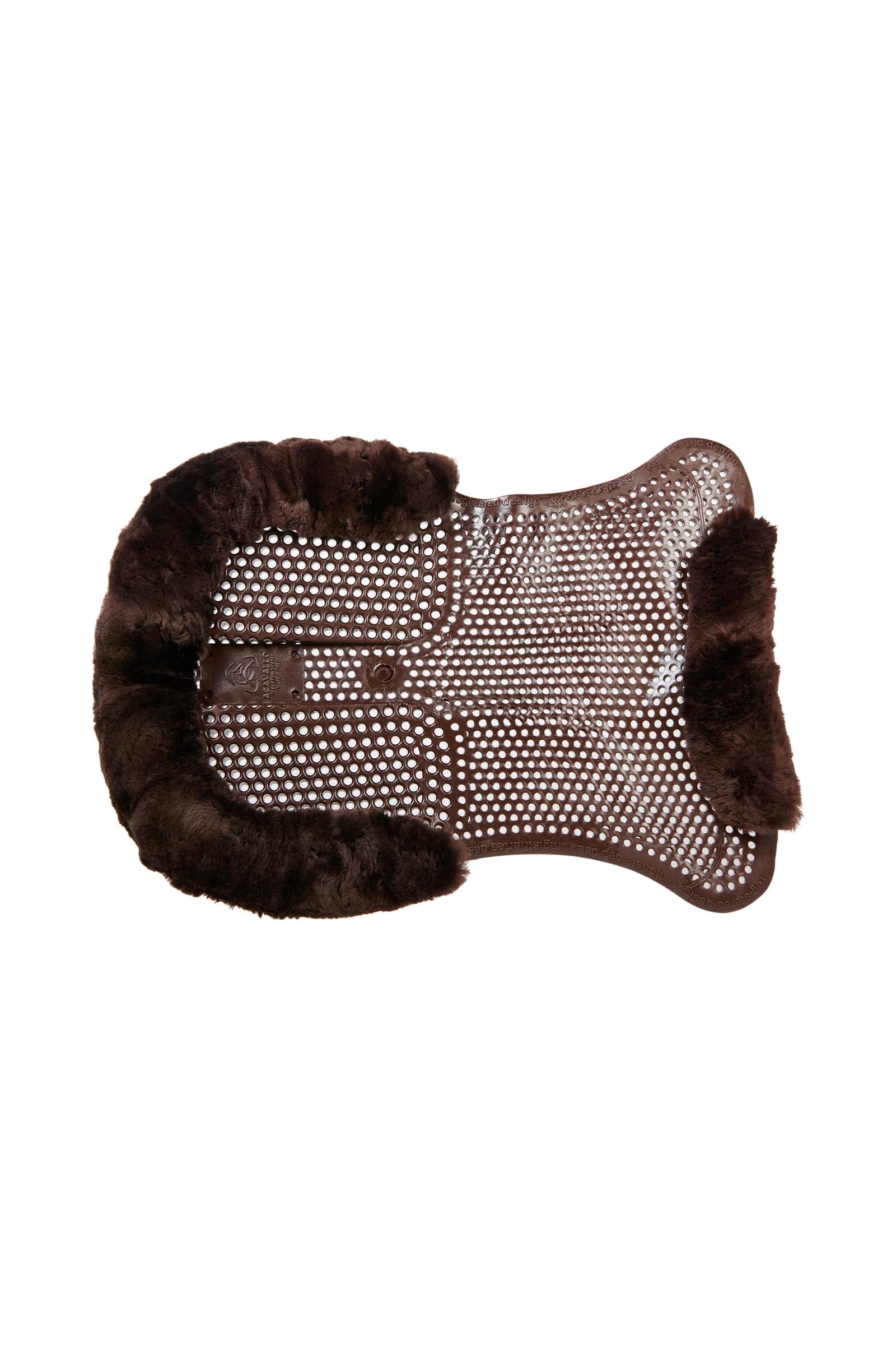 Acavallo Gel Non Slip Classic With Sheepskin Cut-Out Rear Riser Saddle Pads