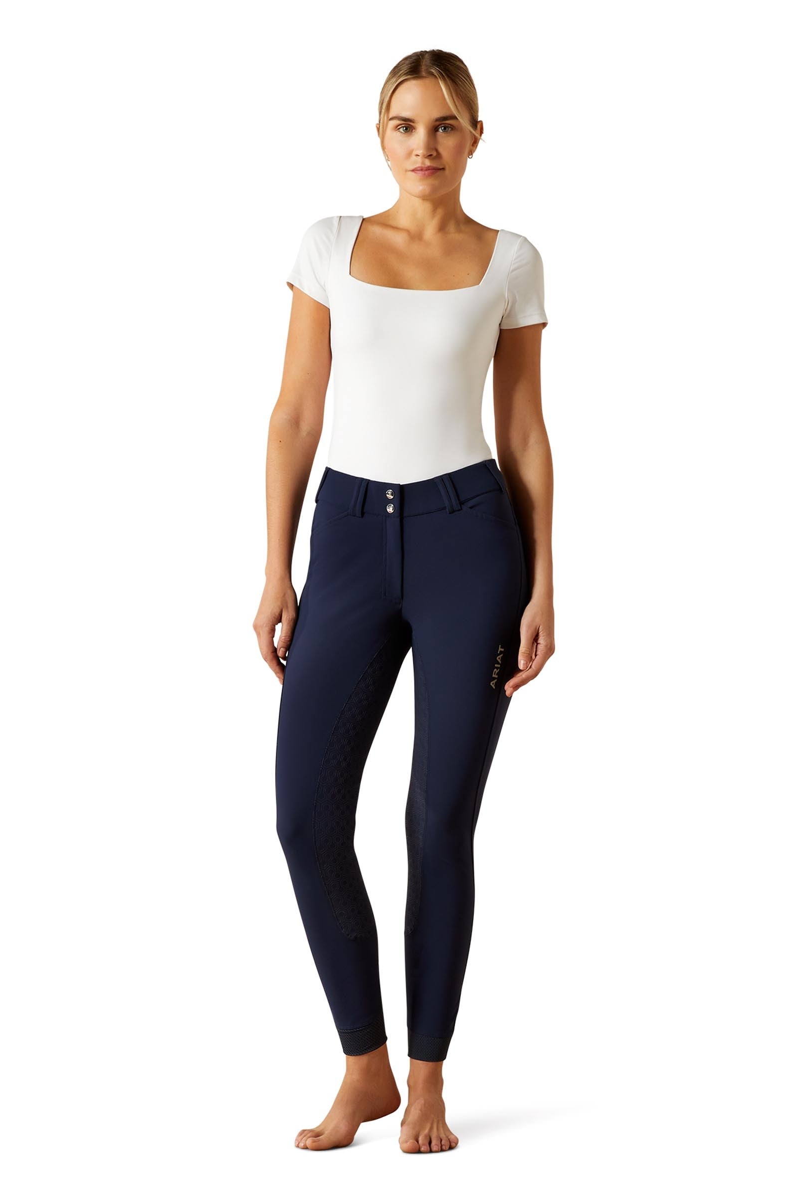 Ariat Tri Factor Women's Full Seat Breeches With Silicone Grip Womens Breeches