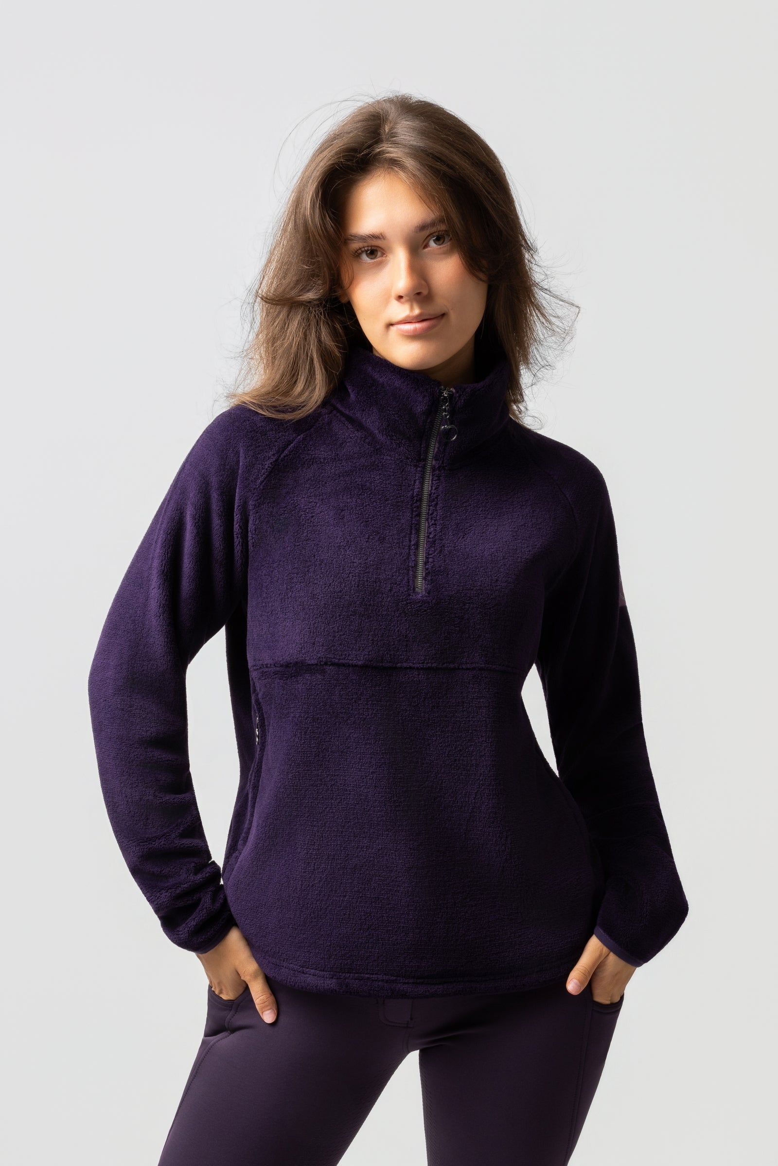 Horze Frieda Damen Anorak Fleece Sweater Damen Reitbekleidung