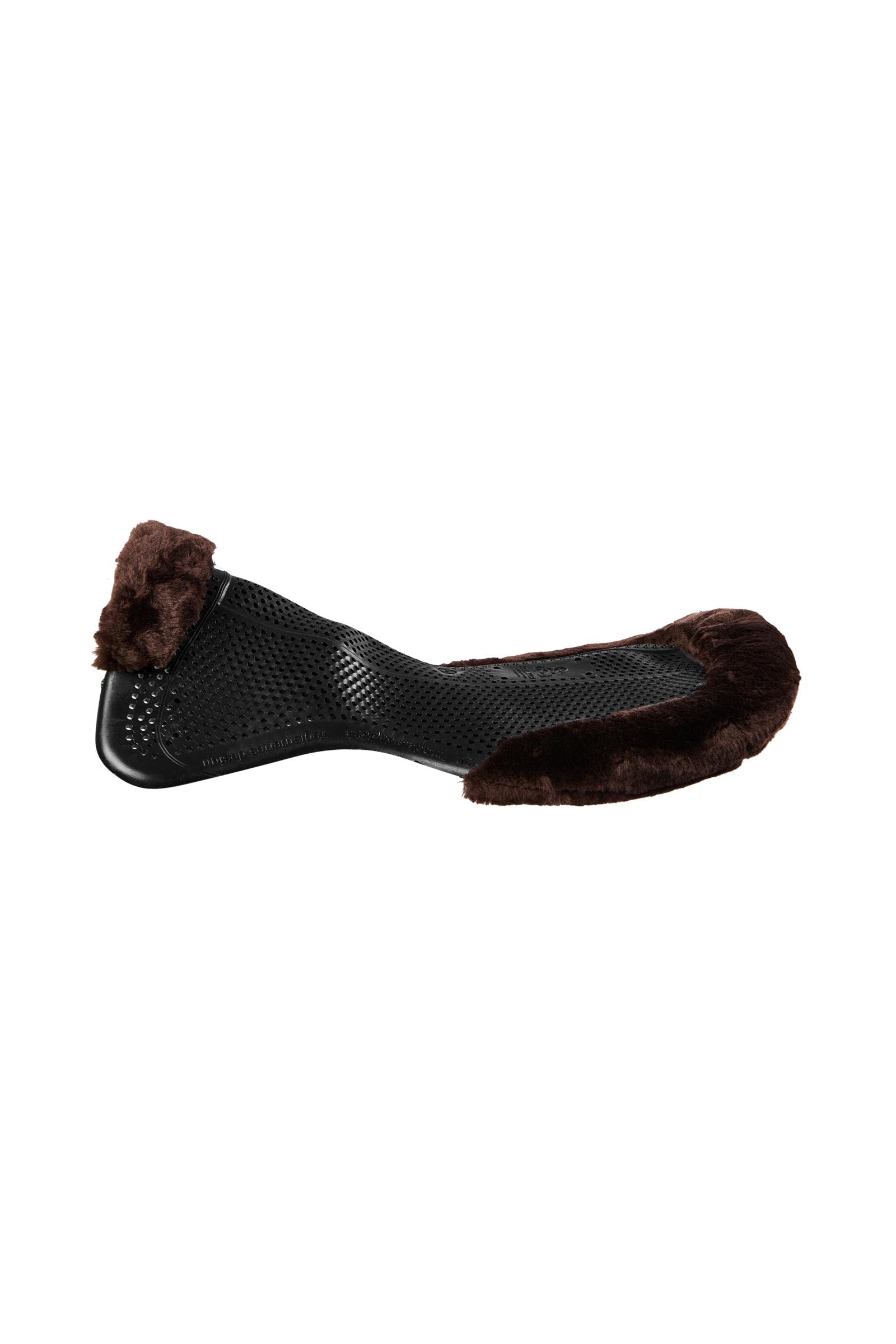 Acavallo Gel Non Slip Classic With Faux Sheepskin Cut-Out Flat Saddle Pads