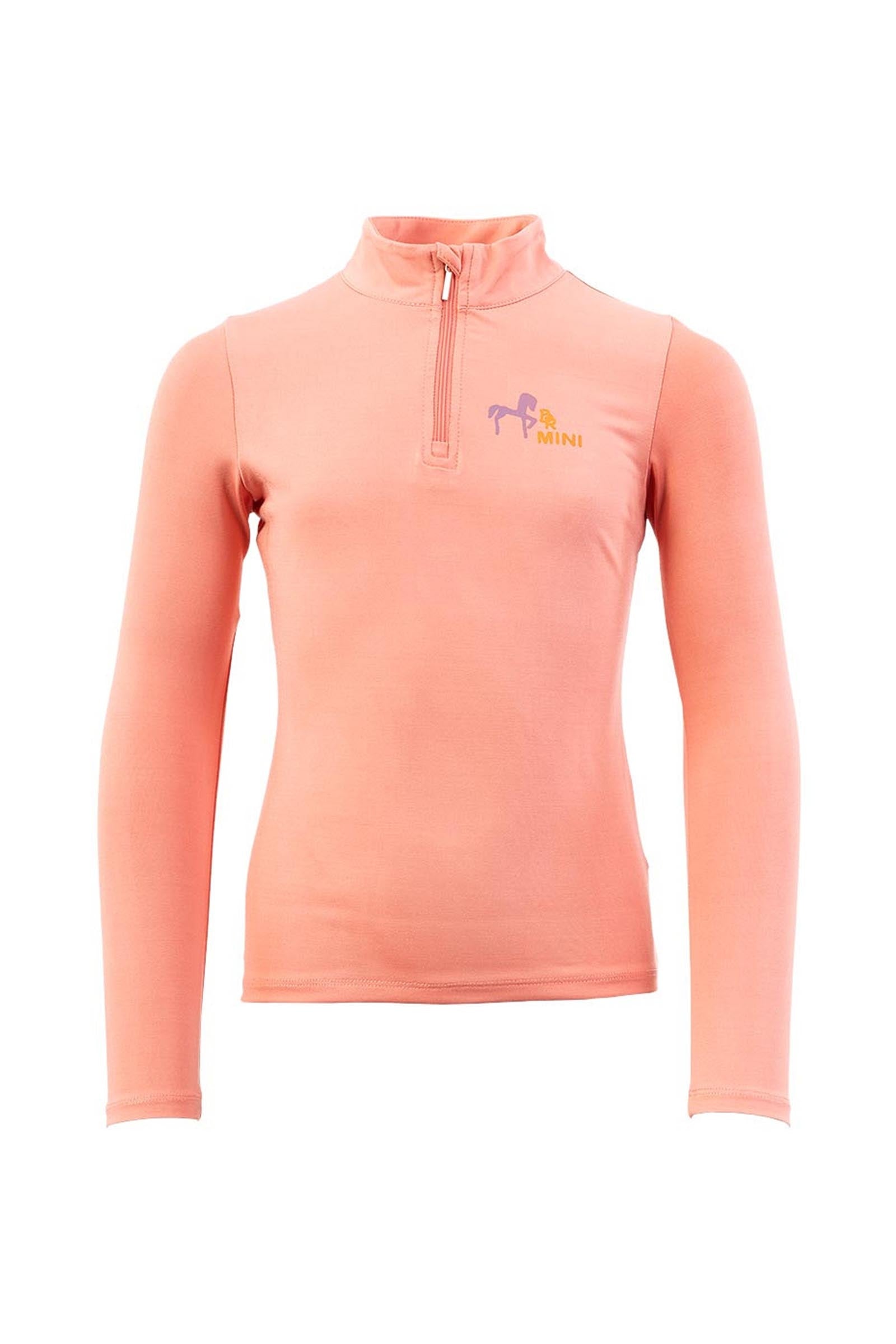 BR Mini Kids Langarmshirt mit Reißverschluss Kinder Reitbekleidung