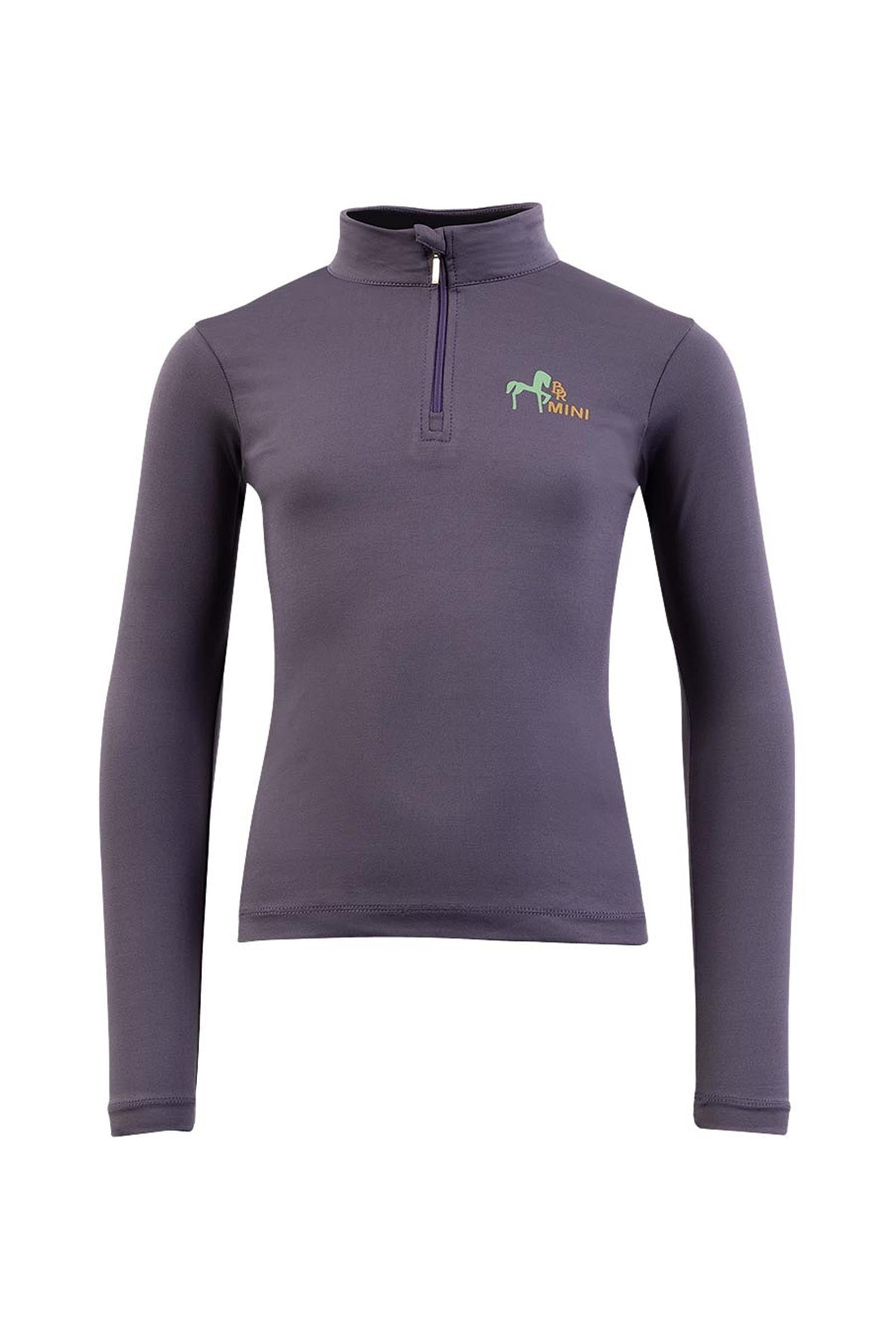 BR Mini Kids Langarmshirt mit Reißverschluss Kinder Reitbekleidung