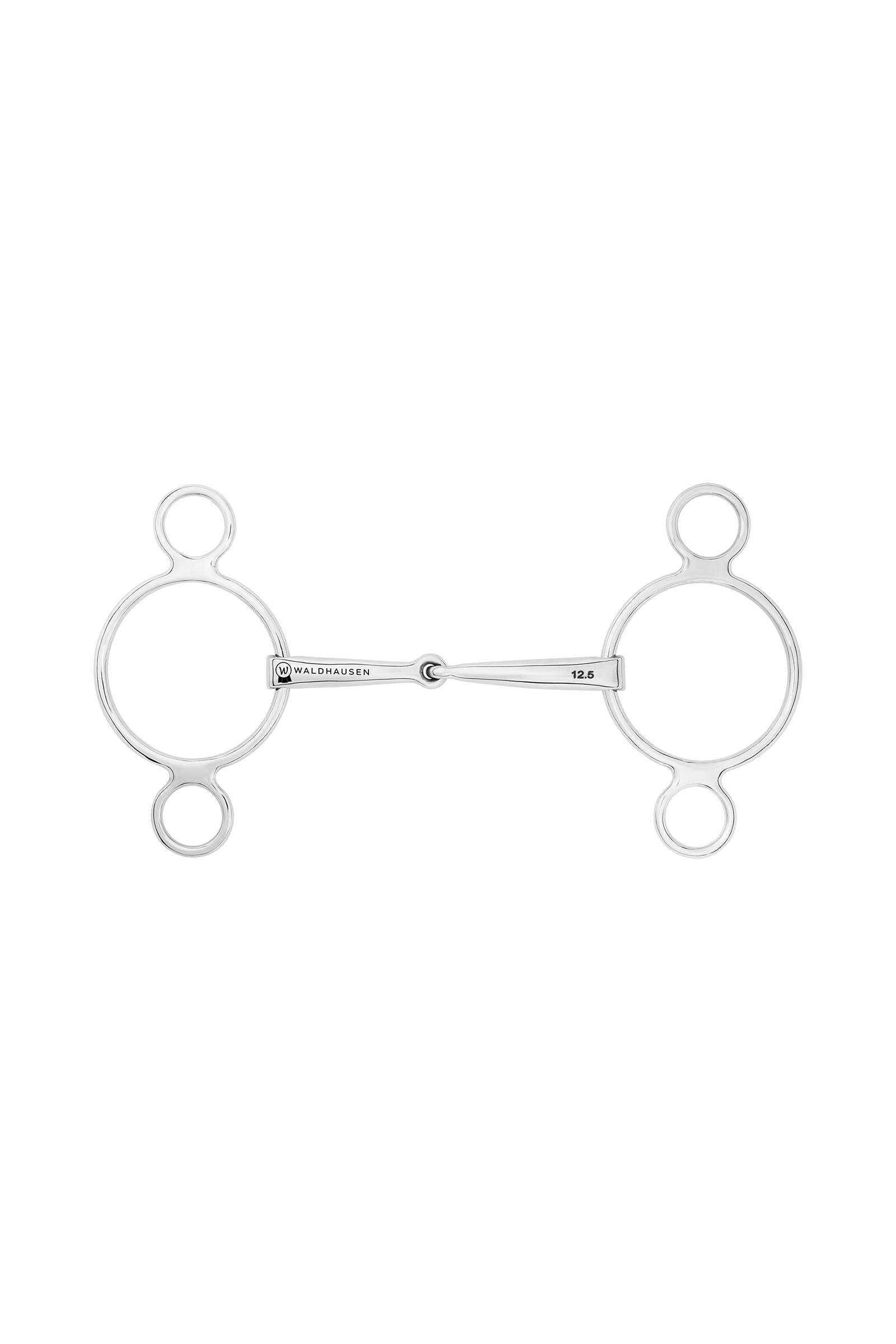 Waldhausen 3-ring Bit, Single Jt., Stainless St., 16 mm Horse Bits