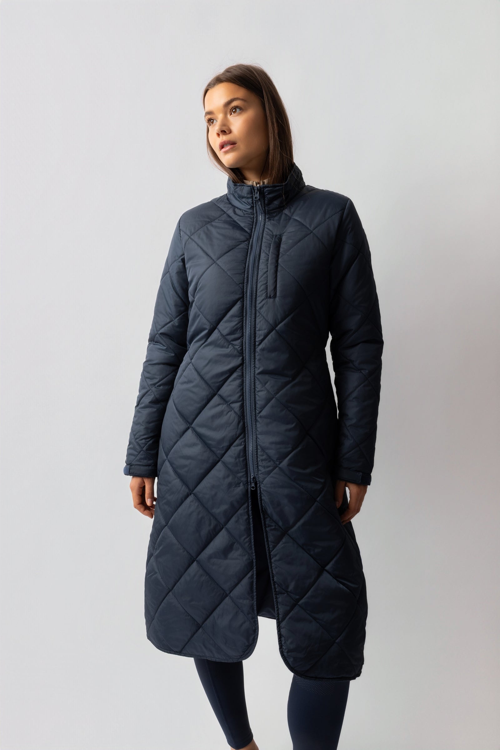 Horze Hazel Damen lange Unterjacke Damen Reitbekleidung