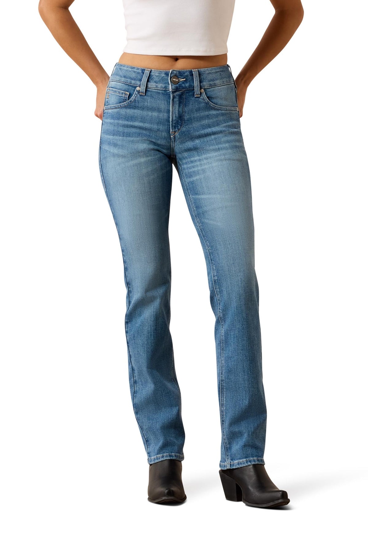 Ariat Damen Perfect Rise Reya Jeans mit geradem Bein Womens Breeches