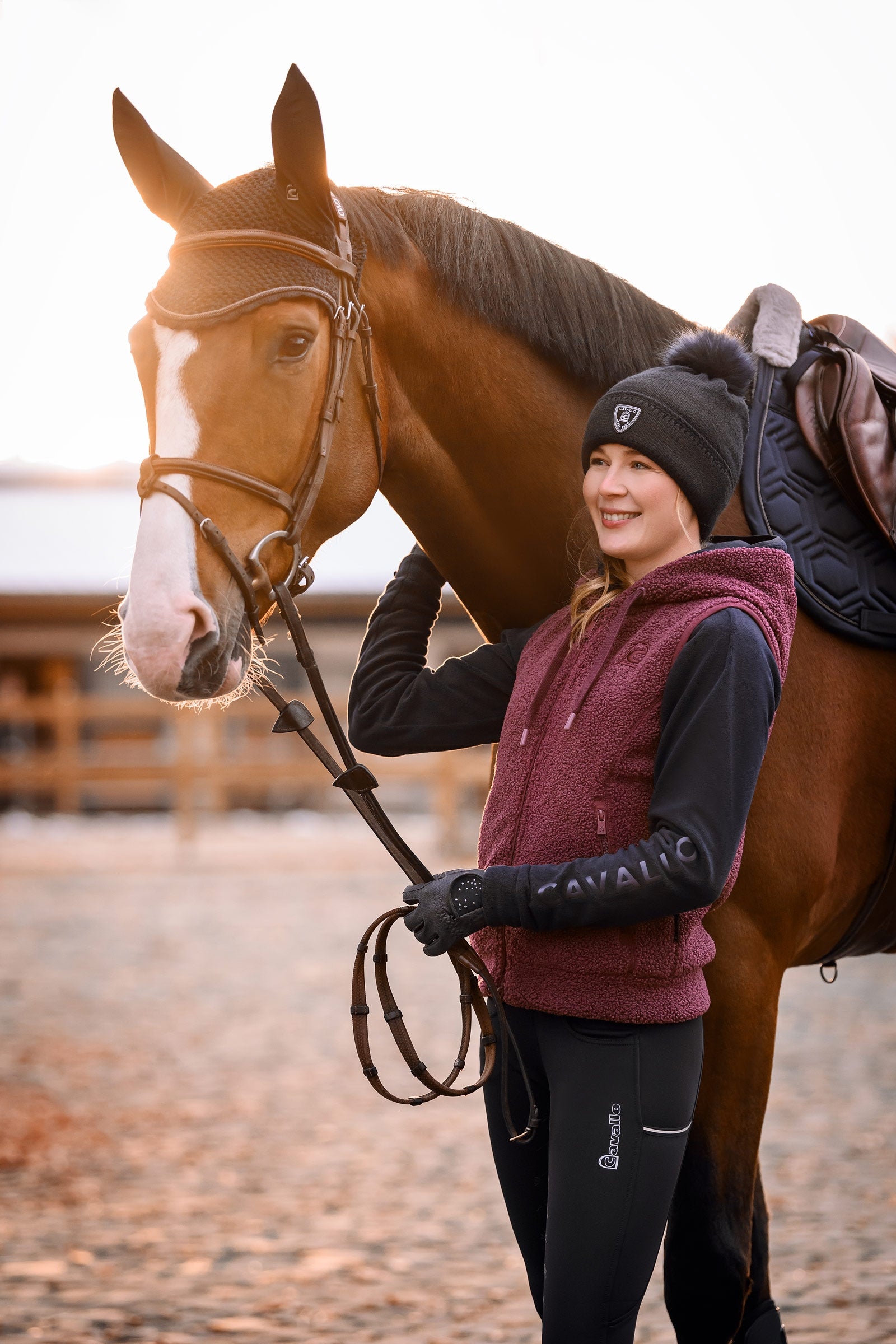 Cavallo CAVALMELIKA Knitted Hat With Faux Fur Accessories