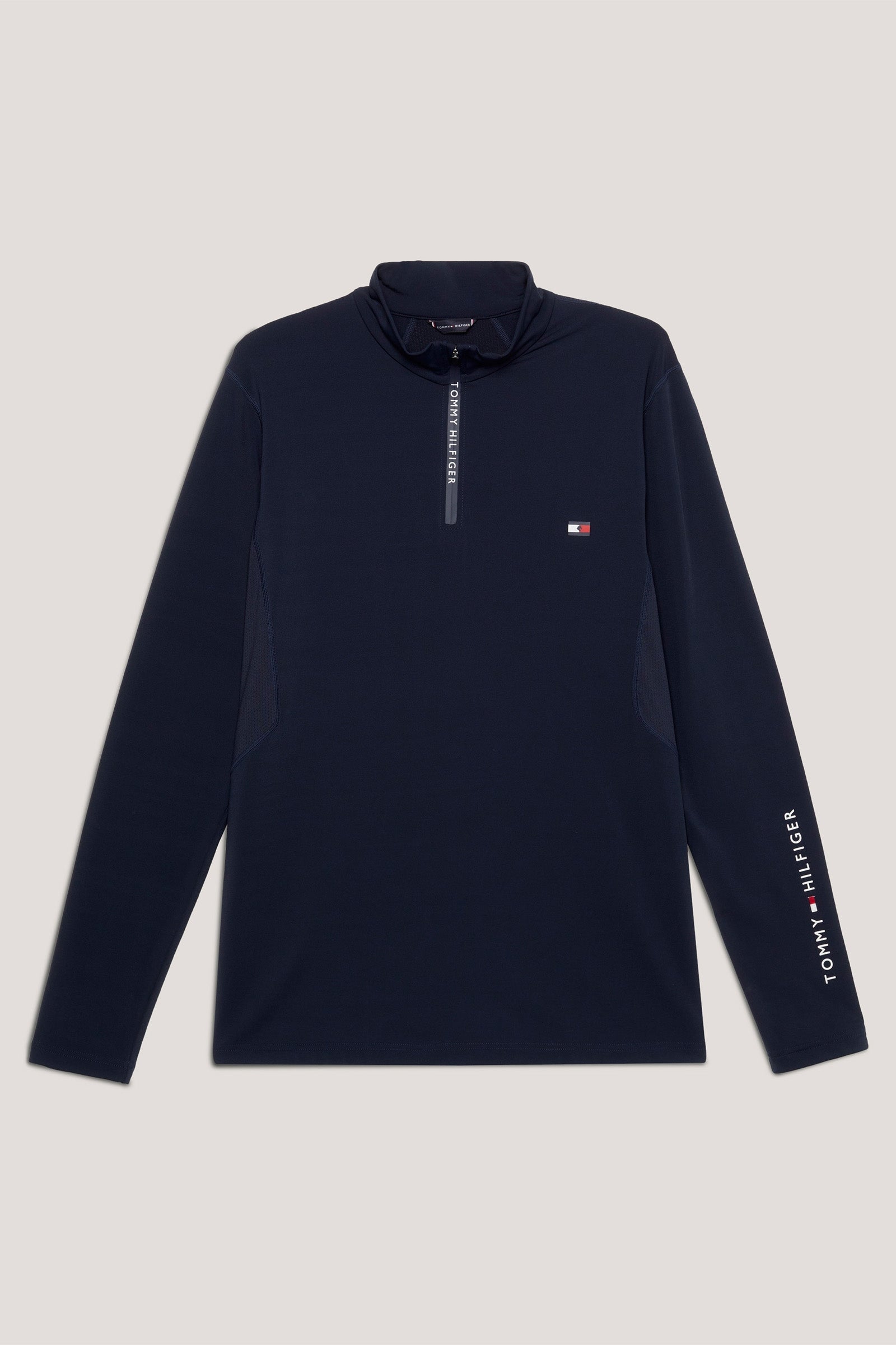 Tommy Hilfiger Equestrian 1/4 Zip Thermo Herren Langarm-Shirt Herren Reitbekleidung