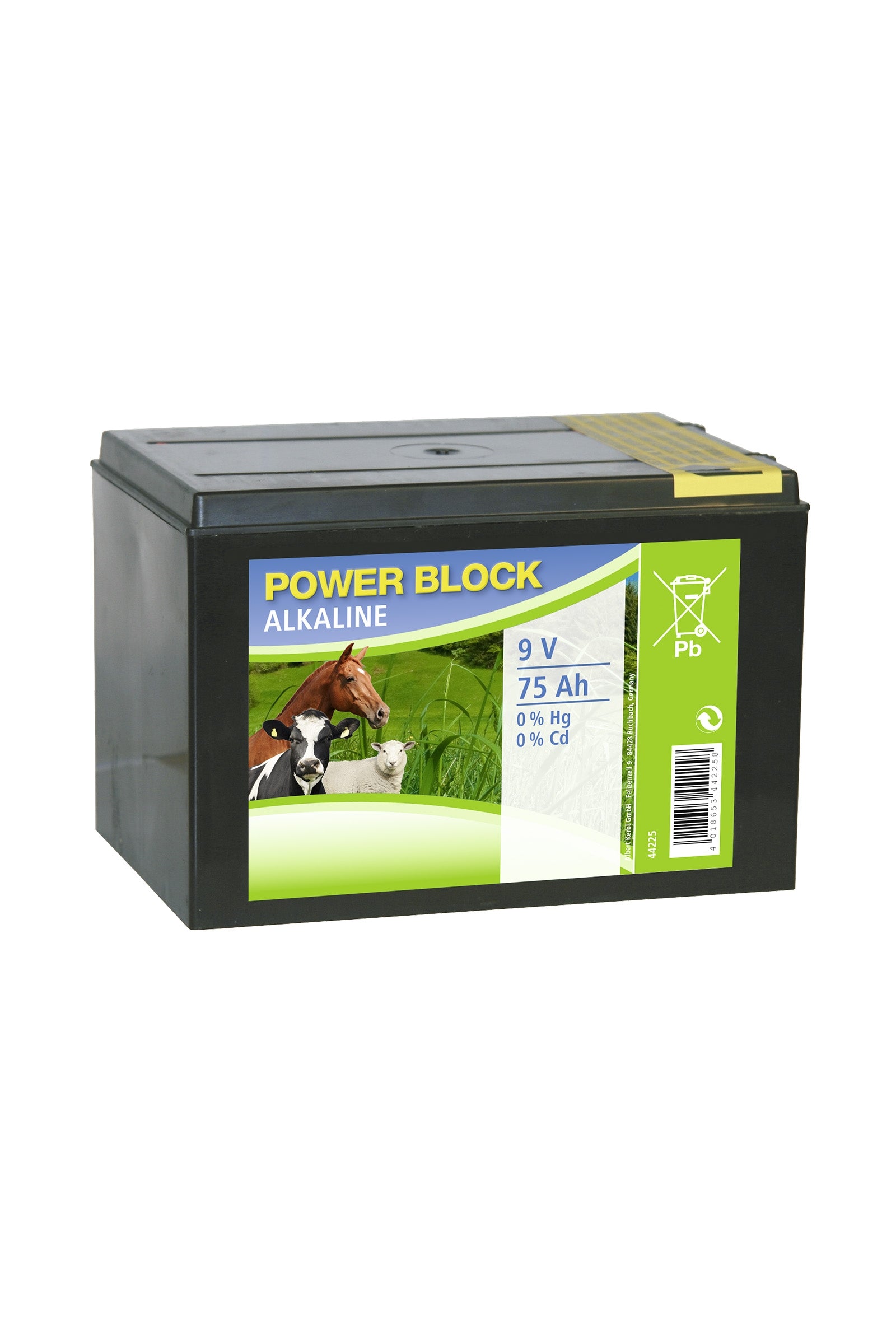 Corral CORRAL Alkaline Trockenbatterie Power Block, 9 V, 75 Ah, kleines Gehäuse Weidezaun