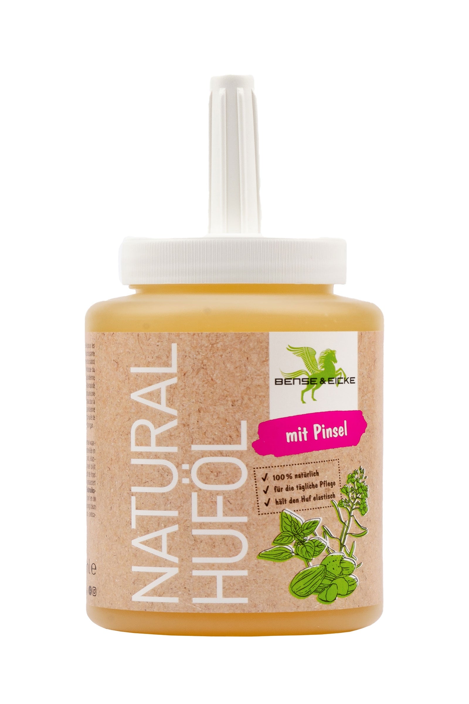 Bense & Eicke Natural Huföl mit Pinsel, 450ml Pflege