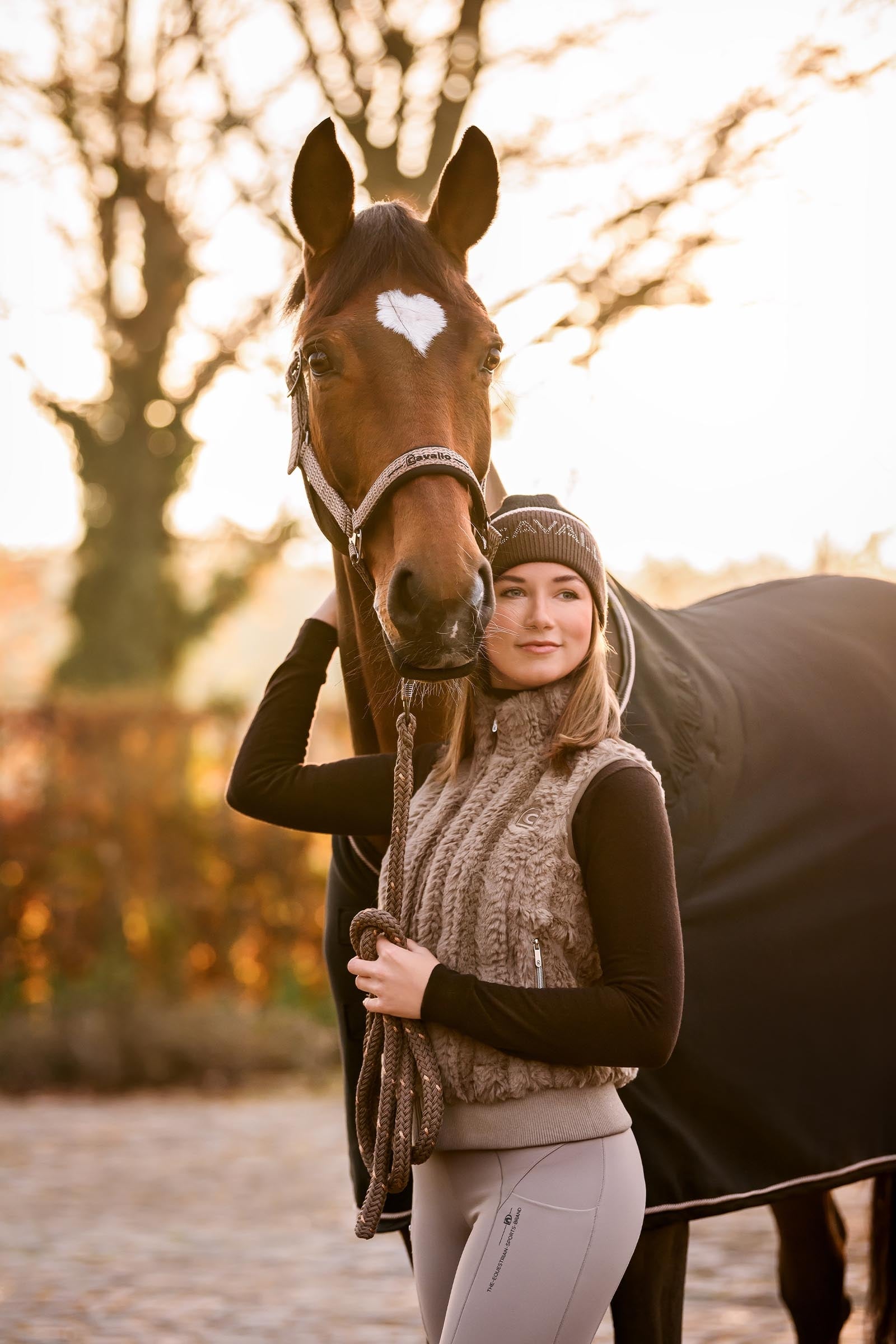 Cavallo CAVALDIYA Women Mink Fleece Vest Women’s Riding Clothing