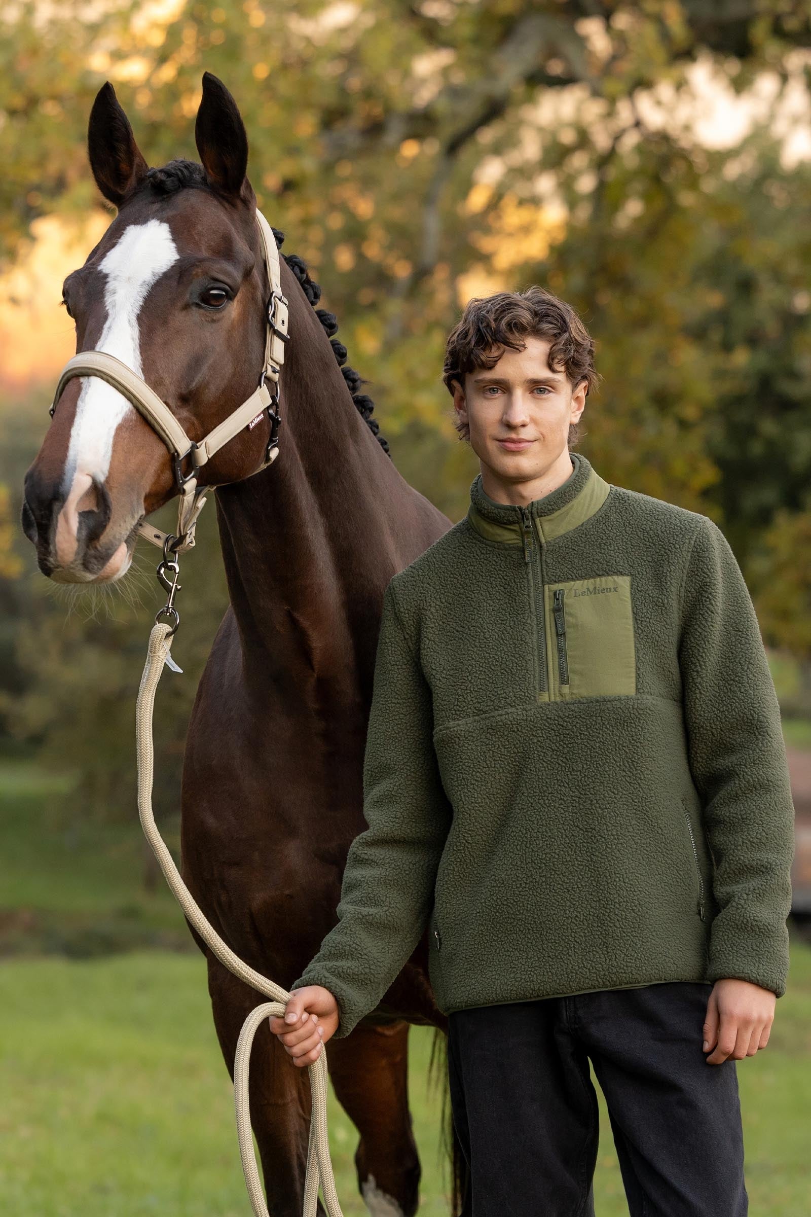 LeMieux Borg Men´s Half Zip Sweatshirt Mens Riding Clothing