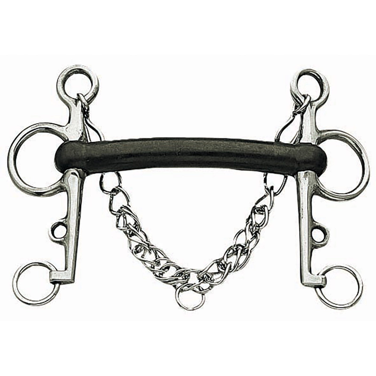 Korsteel Pelham-Stangengebiss aus Hartgummi Gebisse