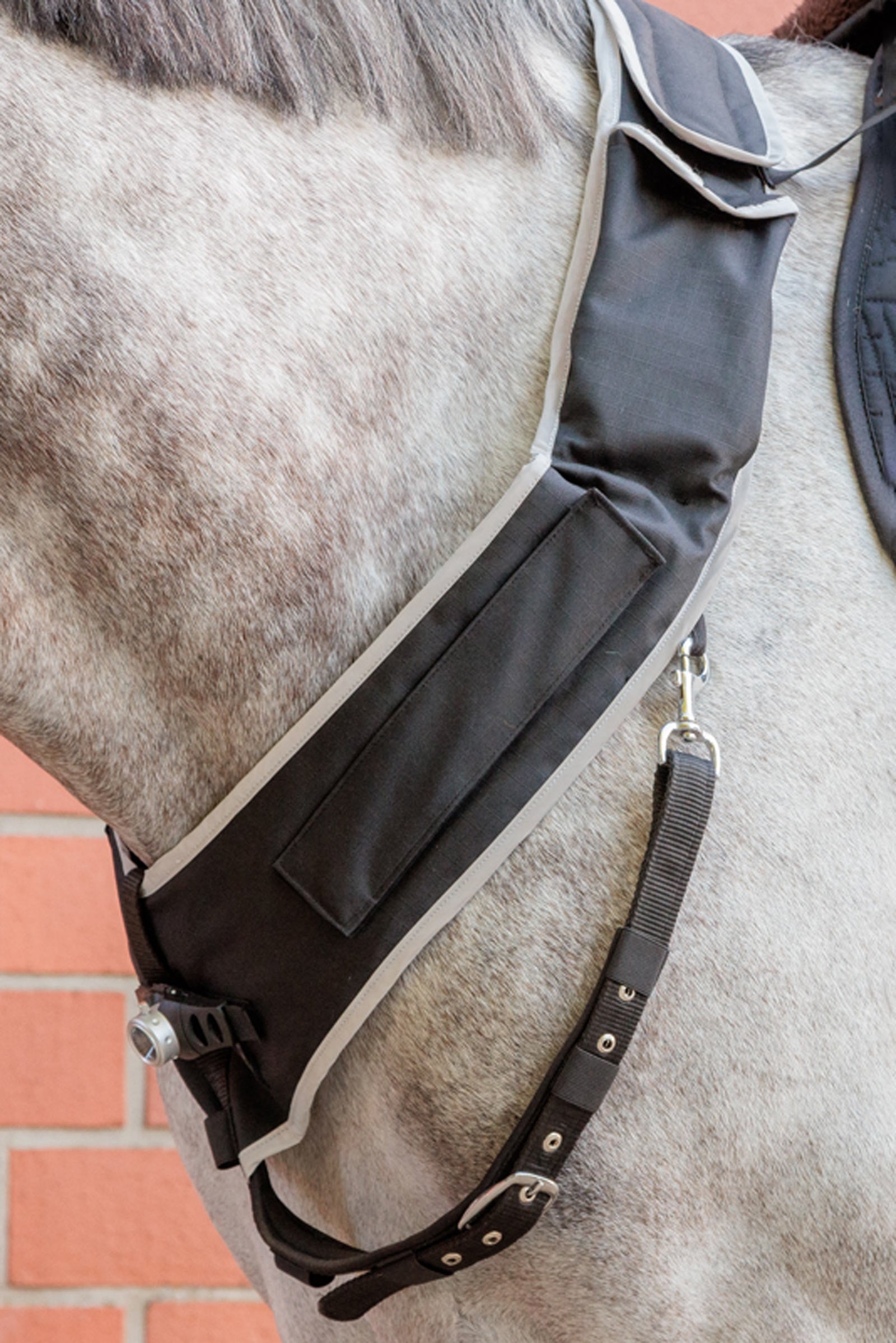Kavalkade Horselight Breastplate With White Front Light Reflective