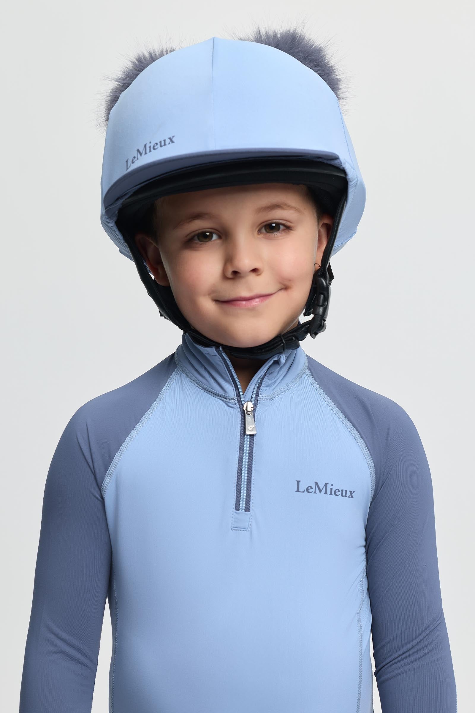 LeMieux Mini Double Pom Hat Silk Kids Apparel