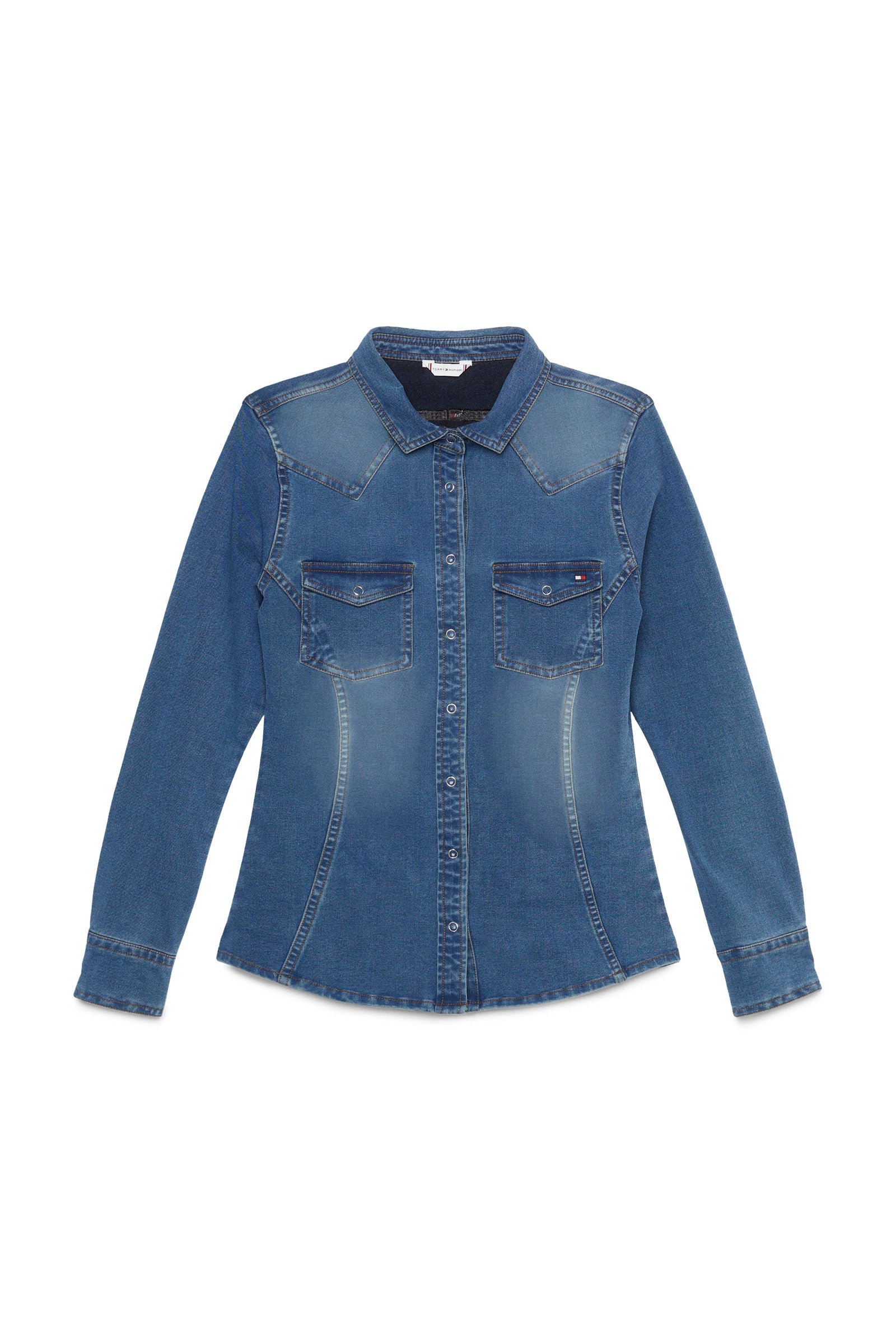 Tommy Hilfiger Equestrian Woodside Stretch Denim shirt Women’s Riding Clothing