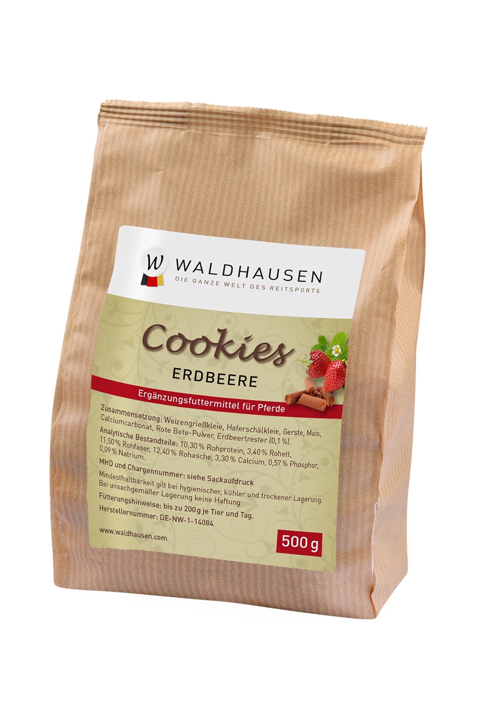 Waldhausen Cookies Strawberry, 500 g Horse Feed & Nutrition