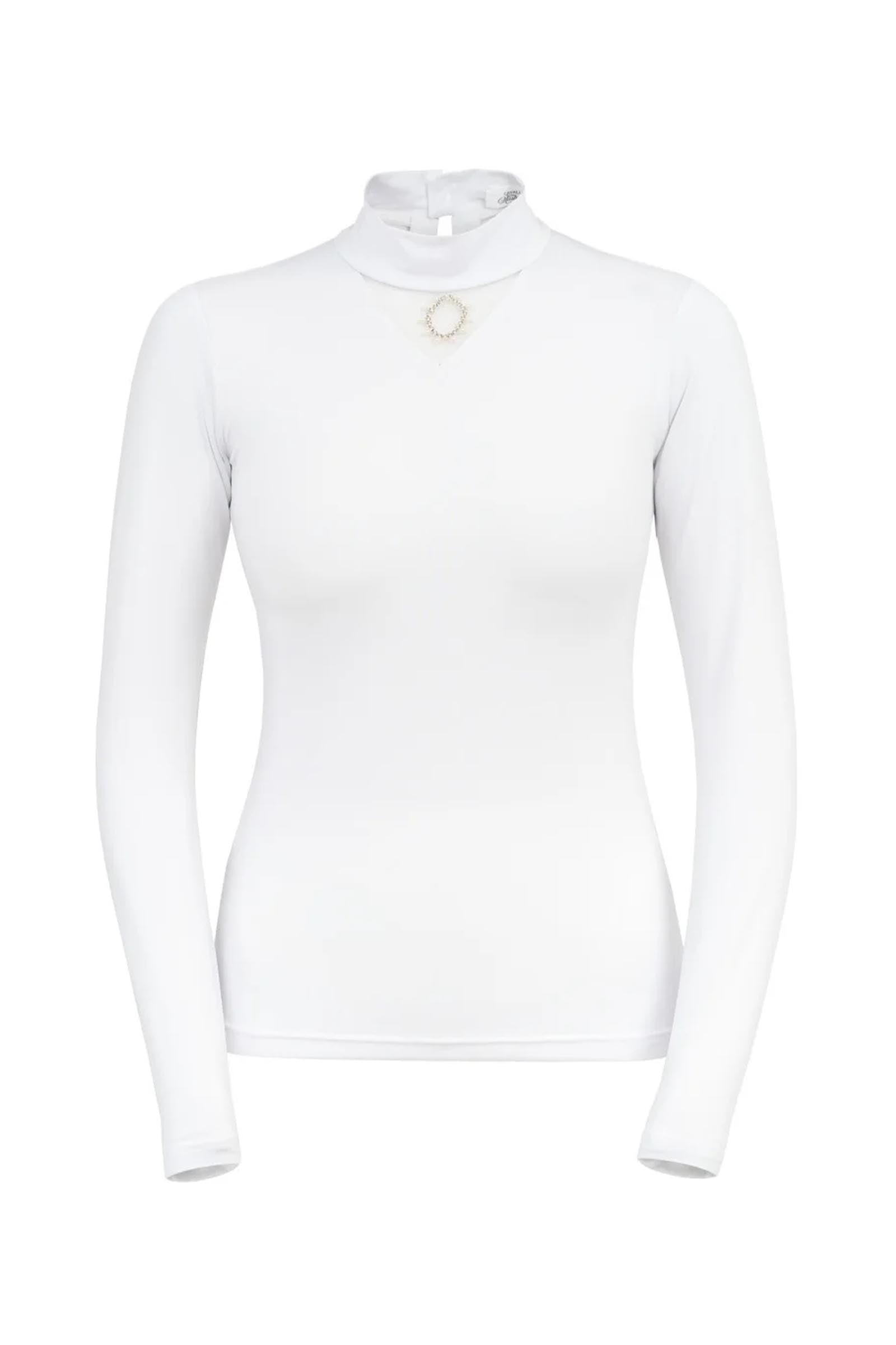 Cavalliera Riding Show Shirt Crystal Drop, Women's Long Sleeve Women’s Riding Clothing
