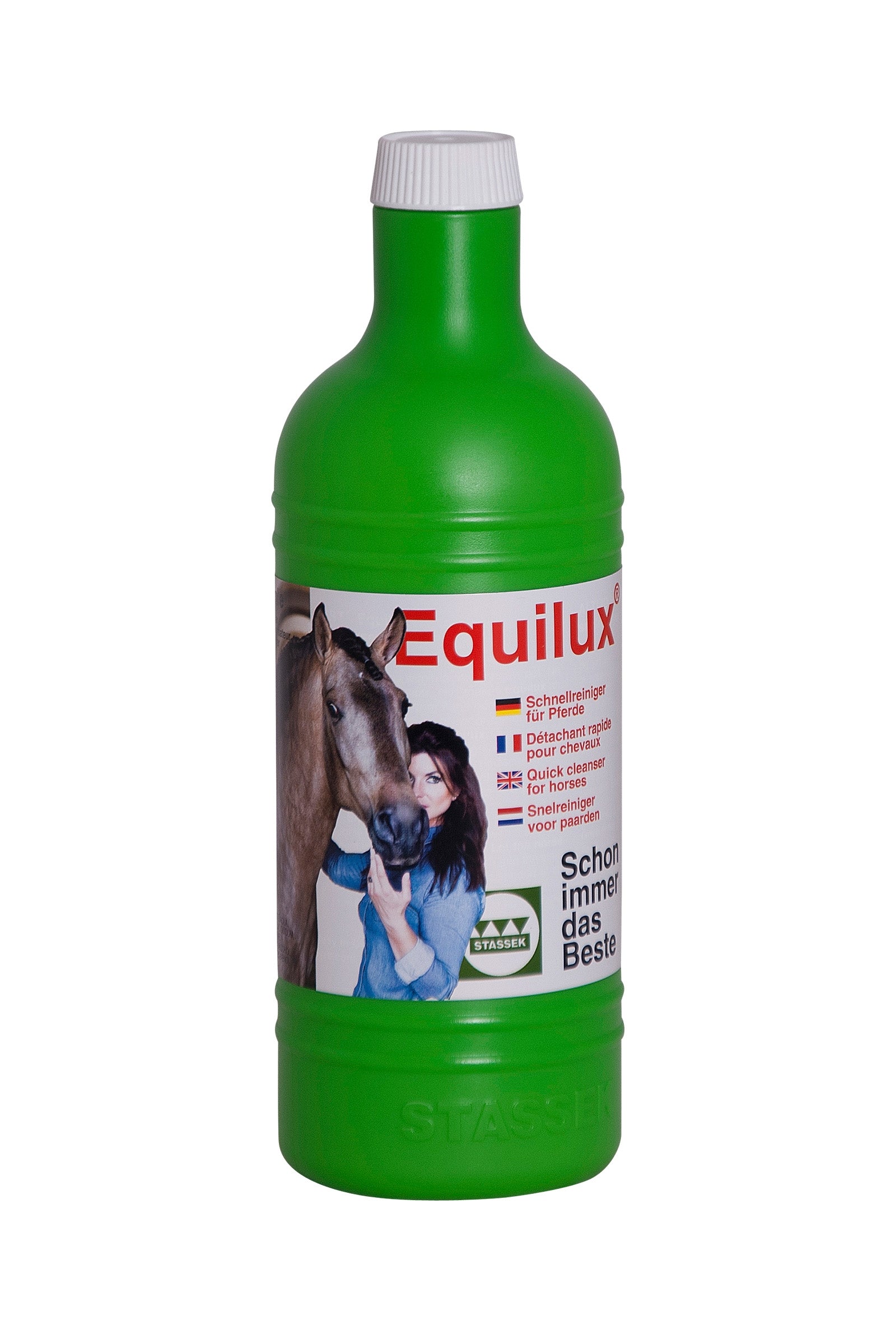 Stassek Equilux Schnellreiniger für Pferde Flasche ohne Sprühkopf, 750ml Pflege