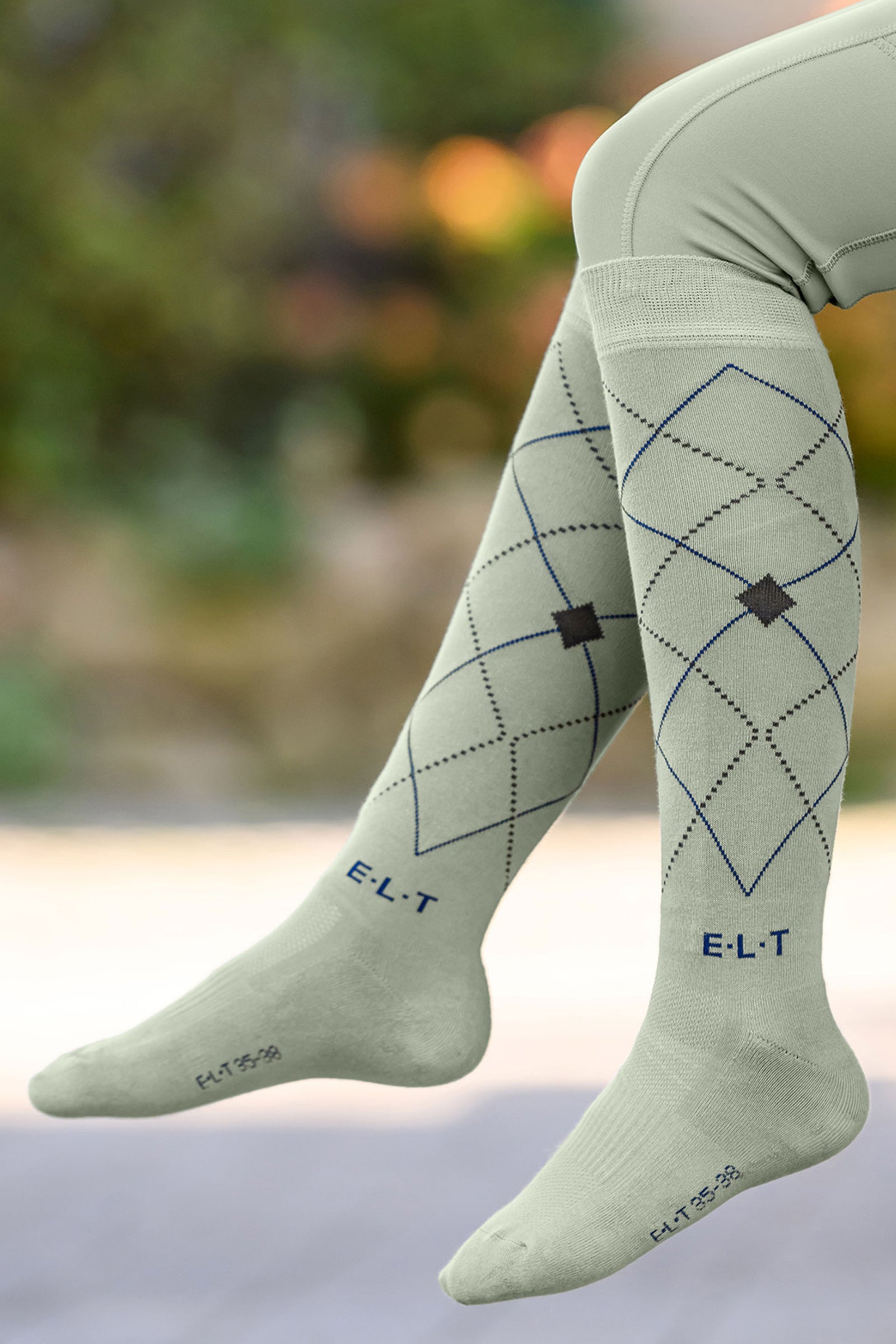 ELT Argyle Breathable Riding Socks Socks
