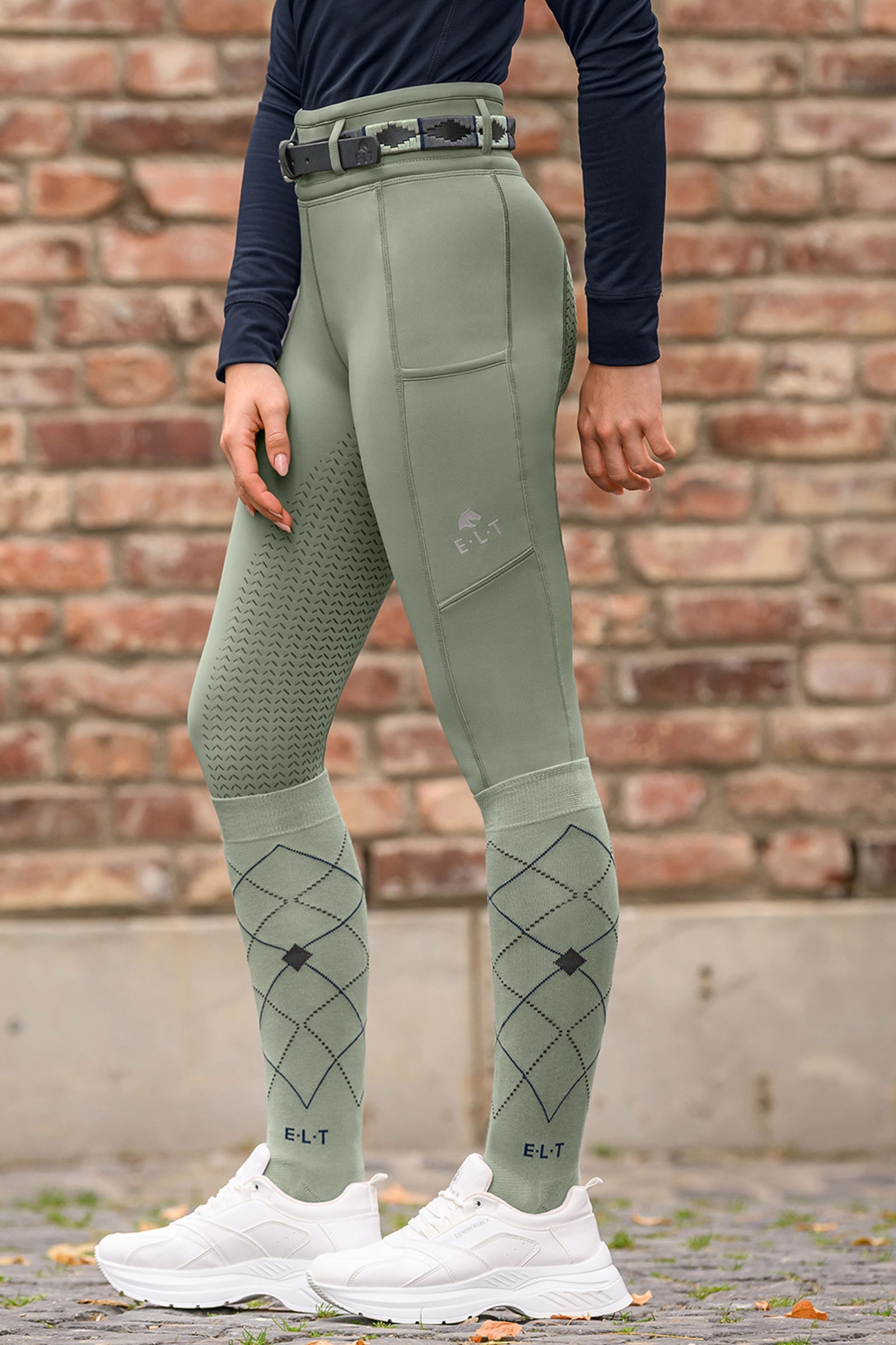 ELT Argyle Breathable Riding Socks Socks