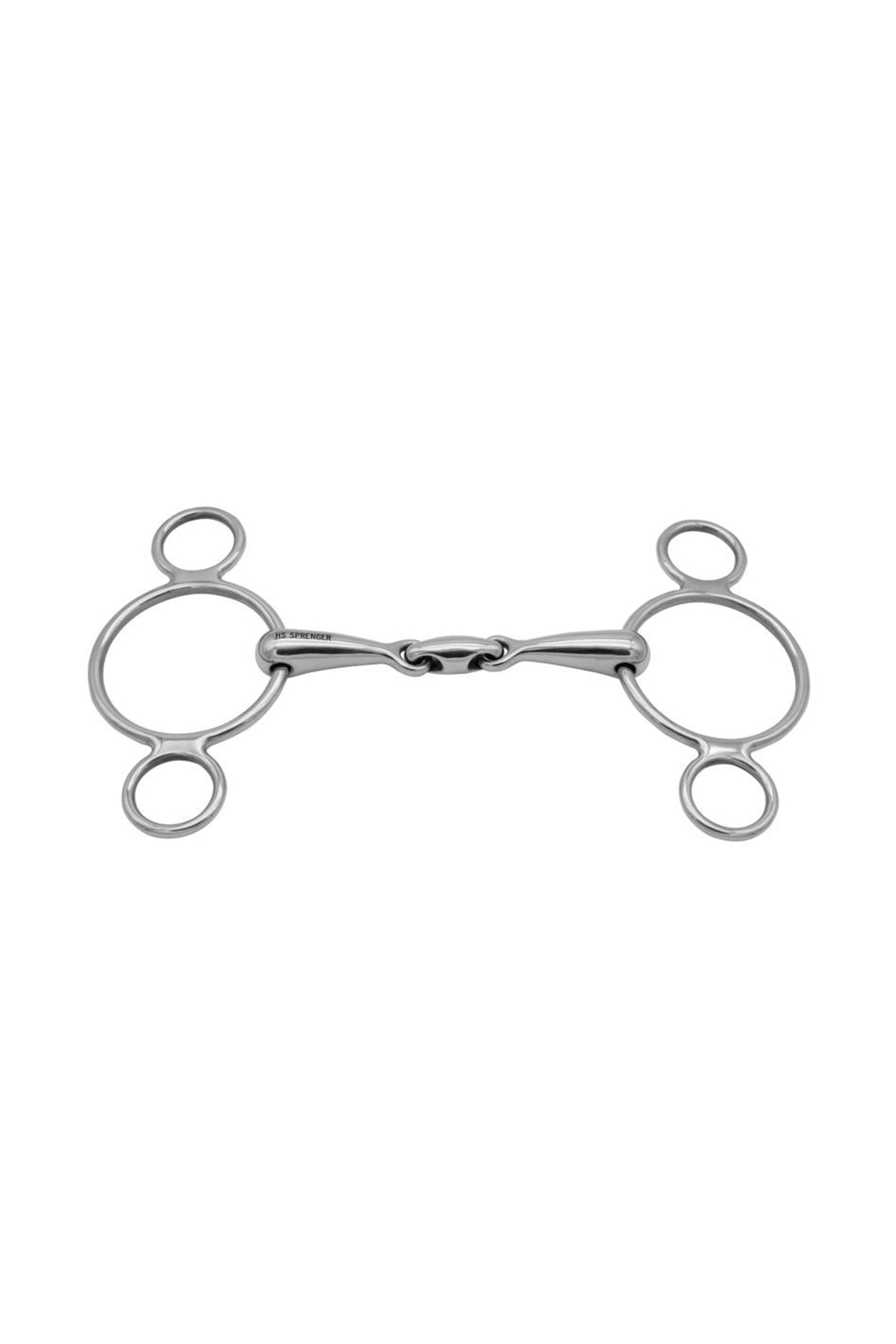 Sprenger 3 Ring Gebiss Vienna, doppelt gebrochen, 16 mm, Edelstahl Gebisse